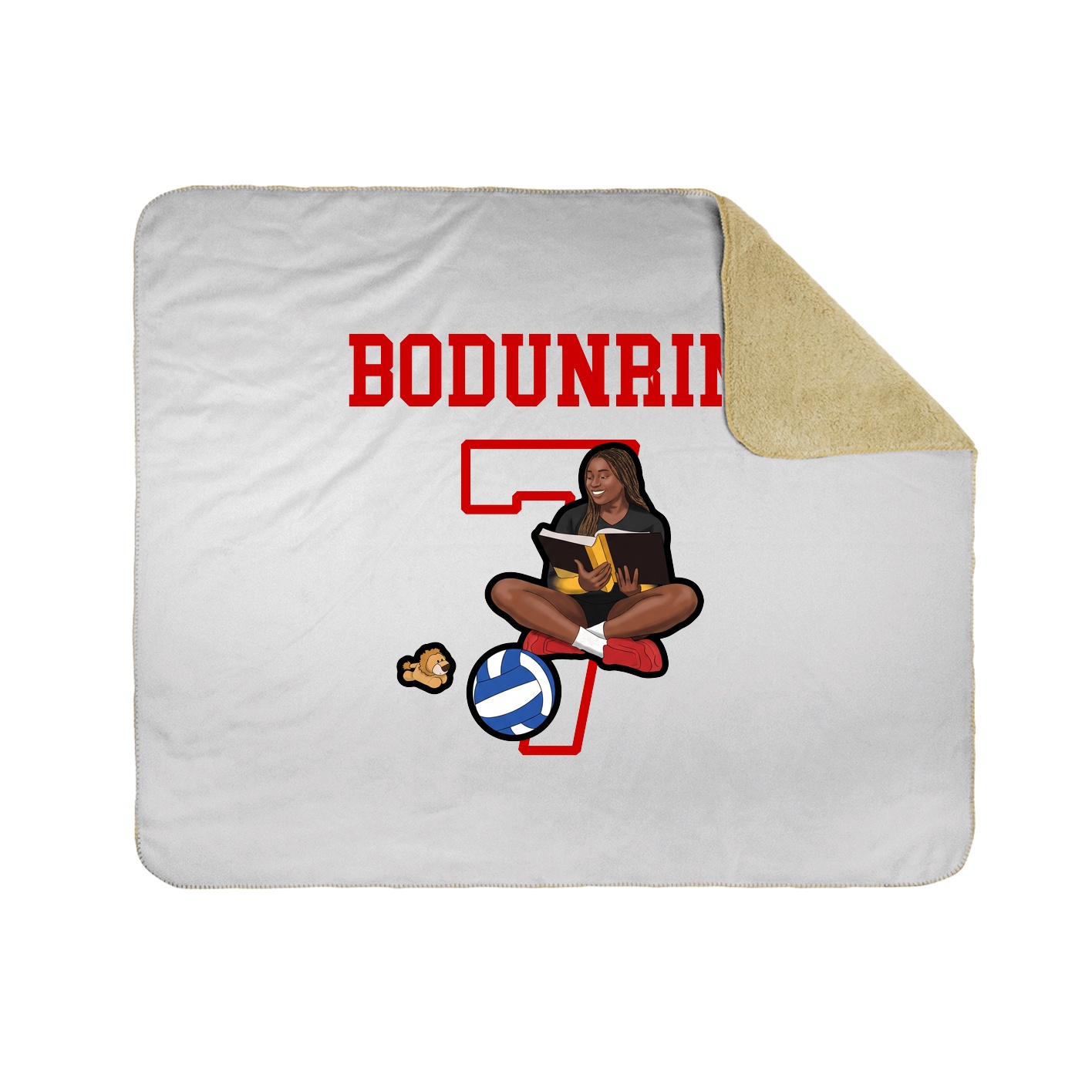 Throw Blanket — Shirsey in White