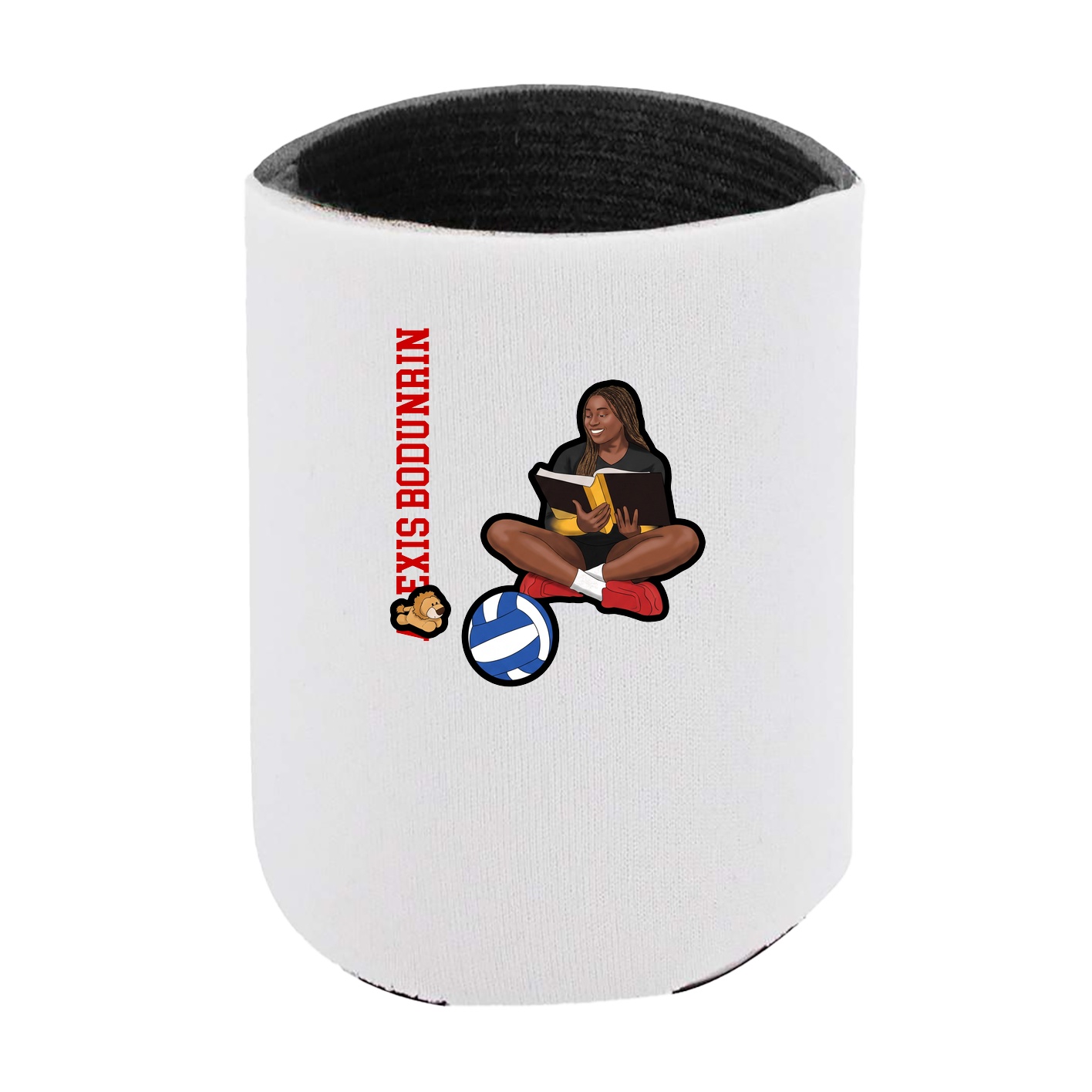 Can Holder — Name Vertical in White