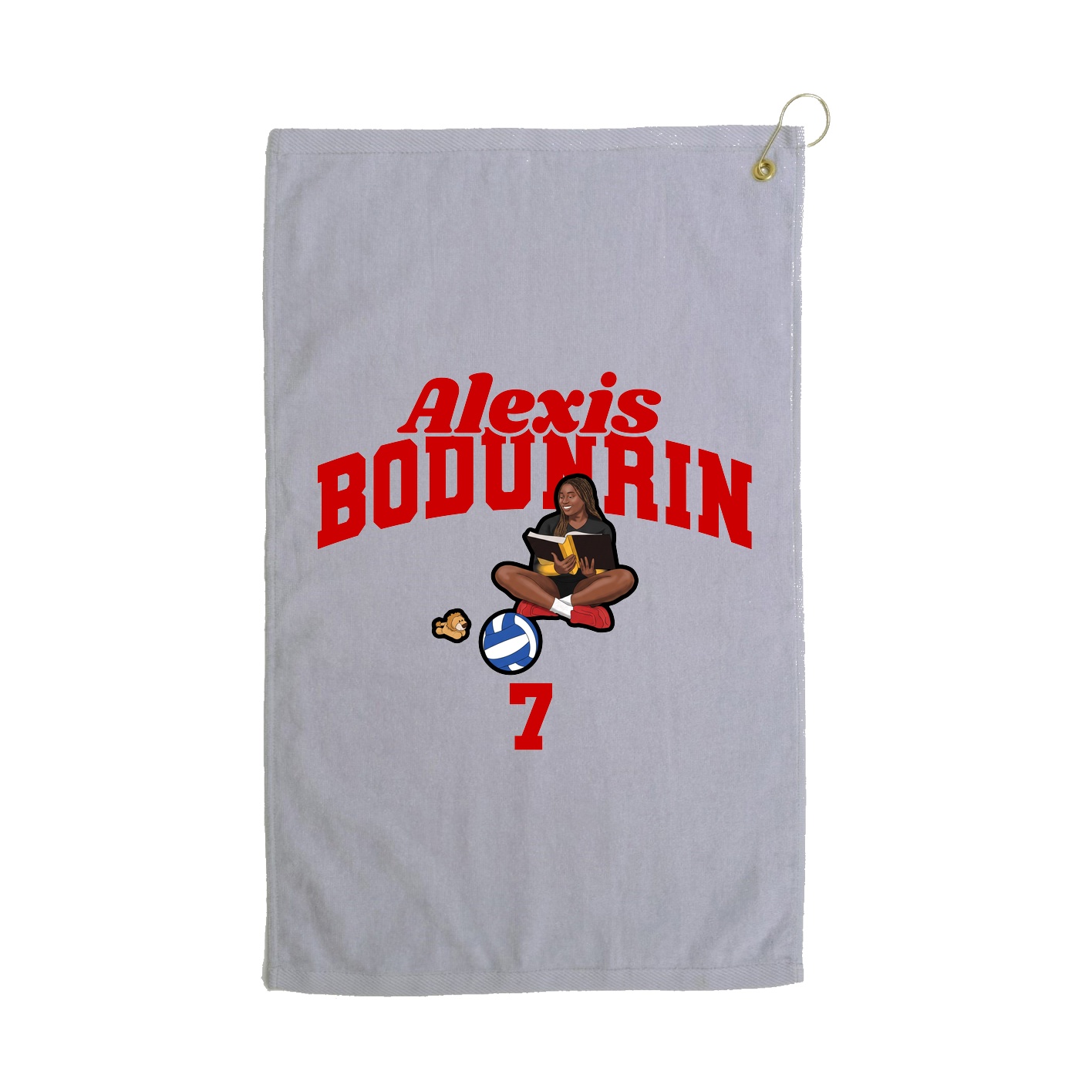 Golf Towel — Signature Arch in Grey