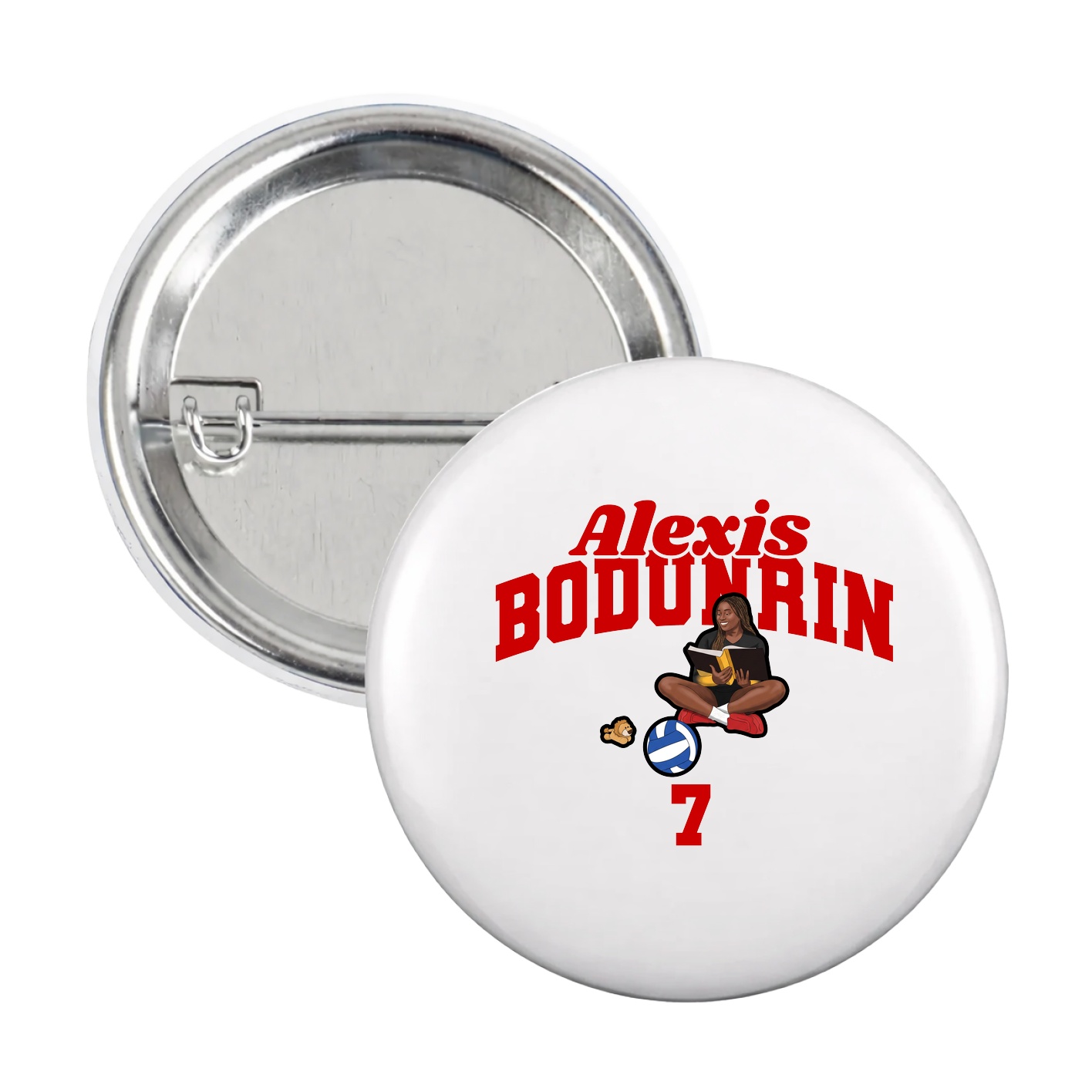 Game Day Button — Signature Arch in White
