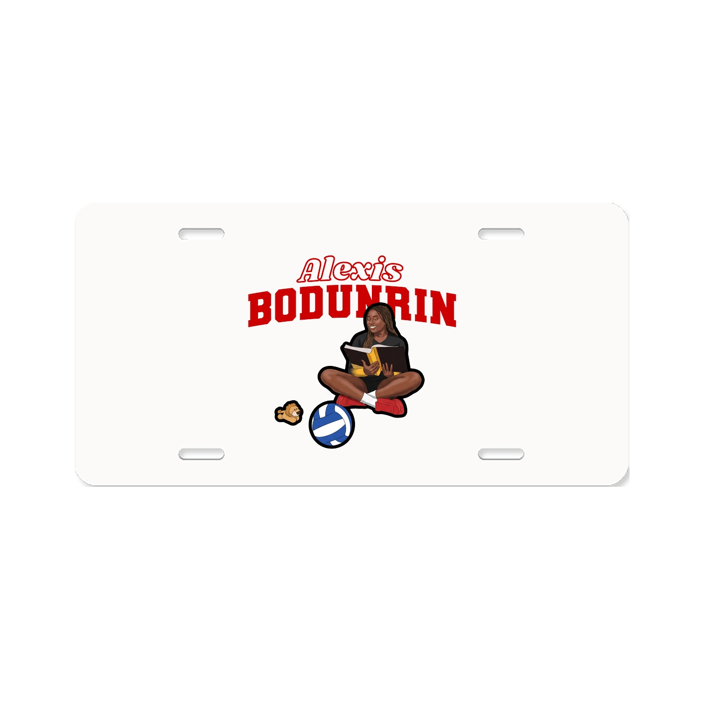 License Plate — Name Arch in Classic
