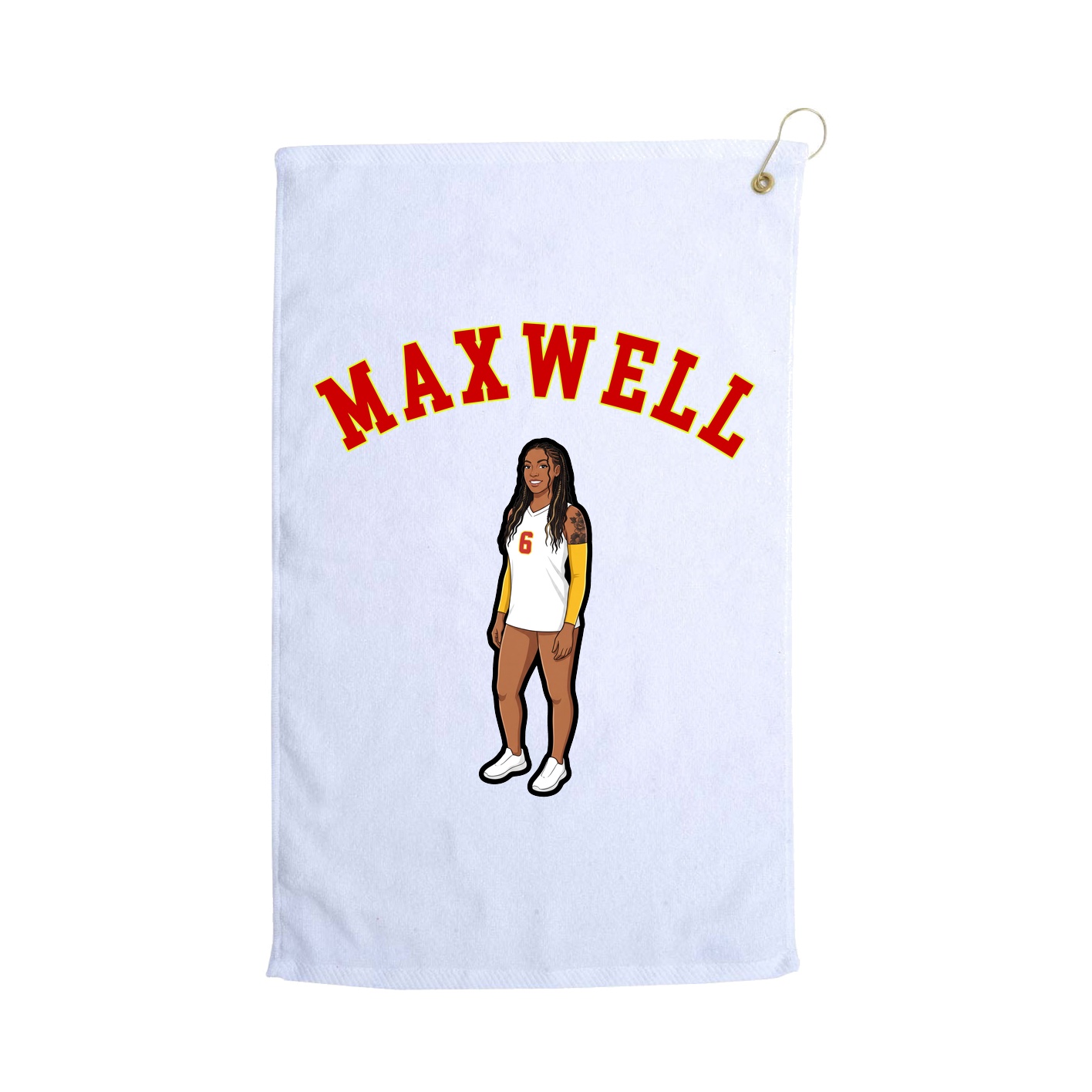 Golf Towel — Shirsey Arch in White