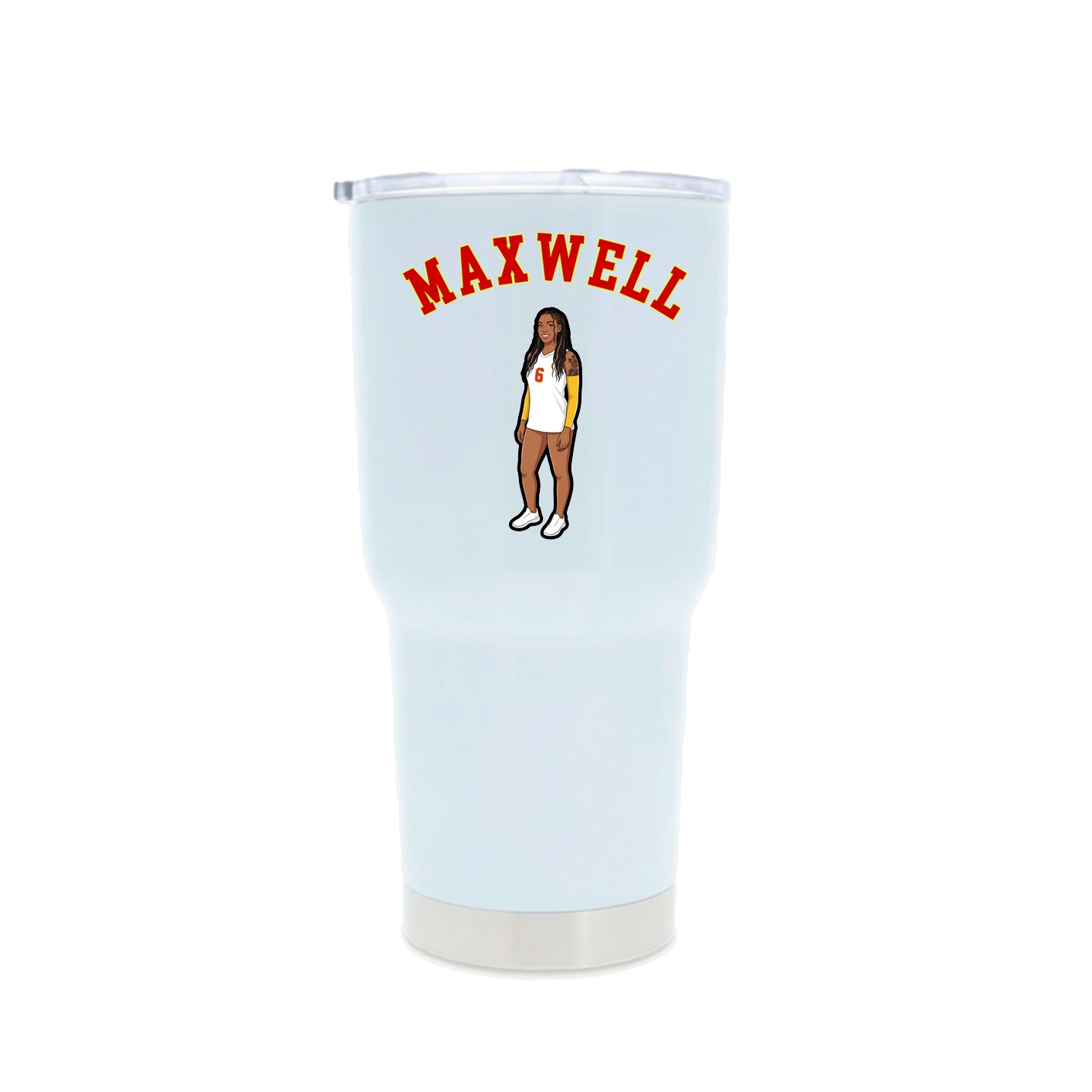 30oz Stainless Steel Tumbler — Shirsey Arch in White