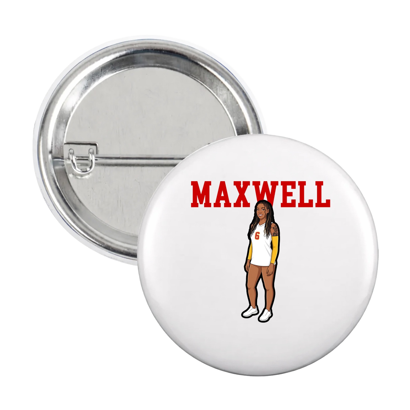 Game Day Button — Shirsey in White