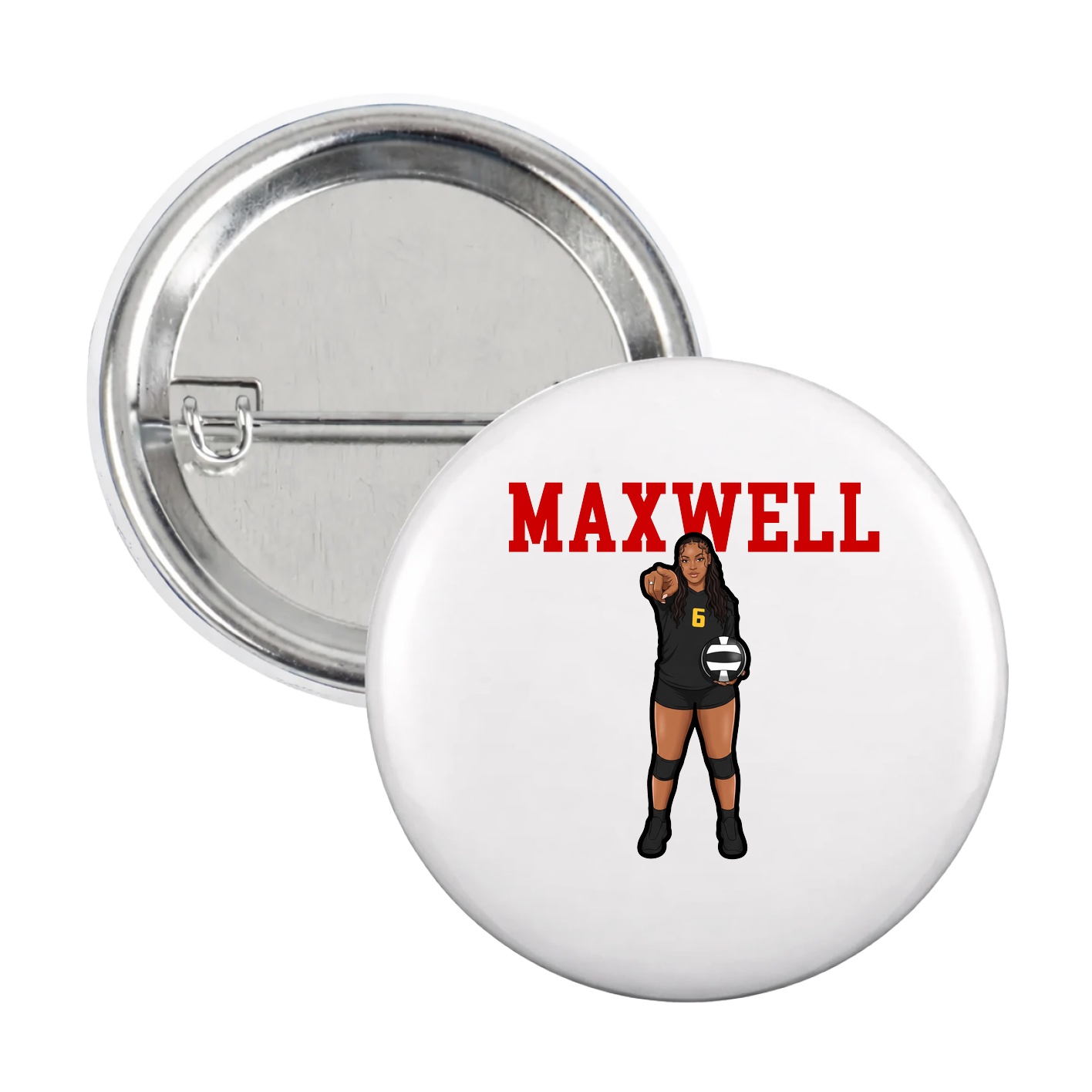 Game Day Button — Shirsey in White