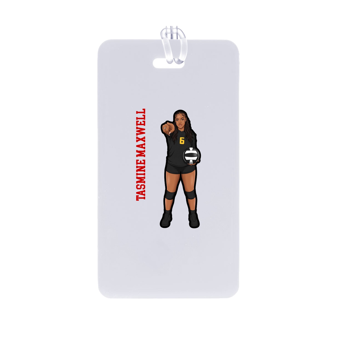 Bag Tag — Name Vertical in Classic