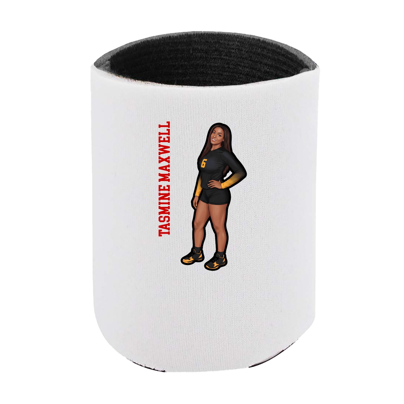 Can Holder — Name Vertical in White
