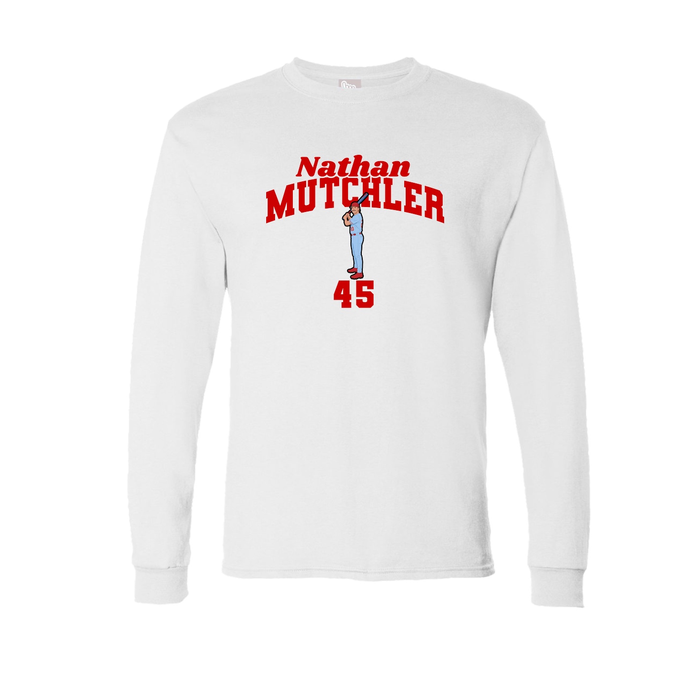 Long Sleeve Tee — Signature Arch in White