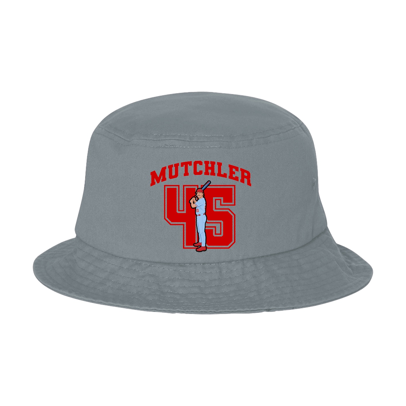 Bucket Cap — Number in Grey