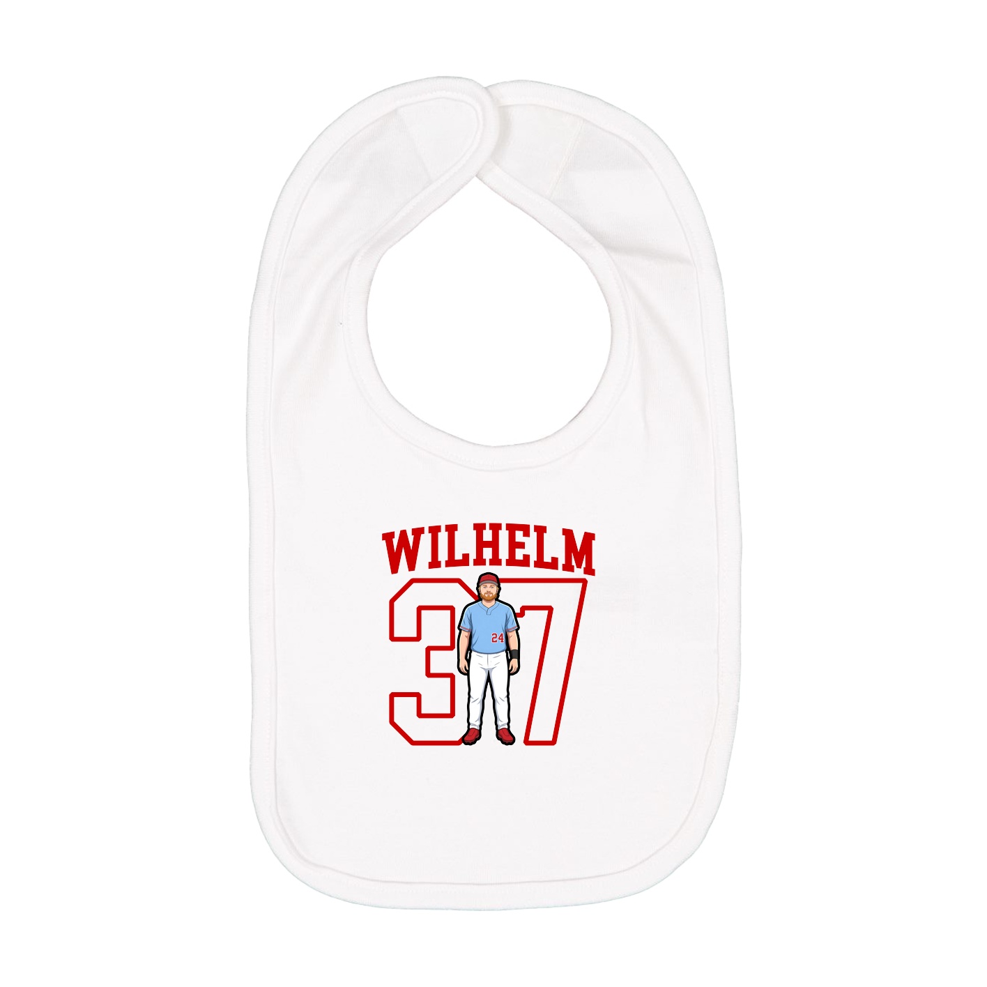 Infant Bib — Shirsey in White