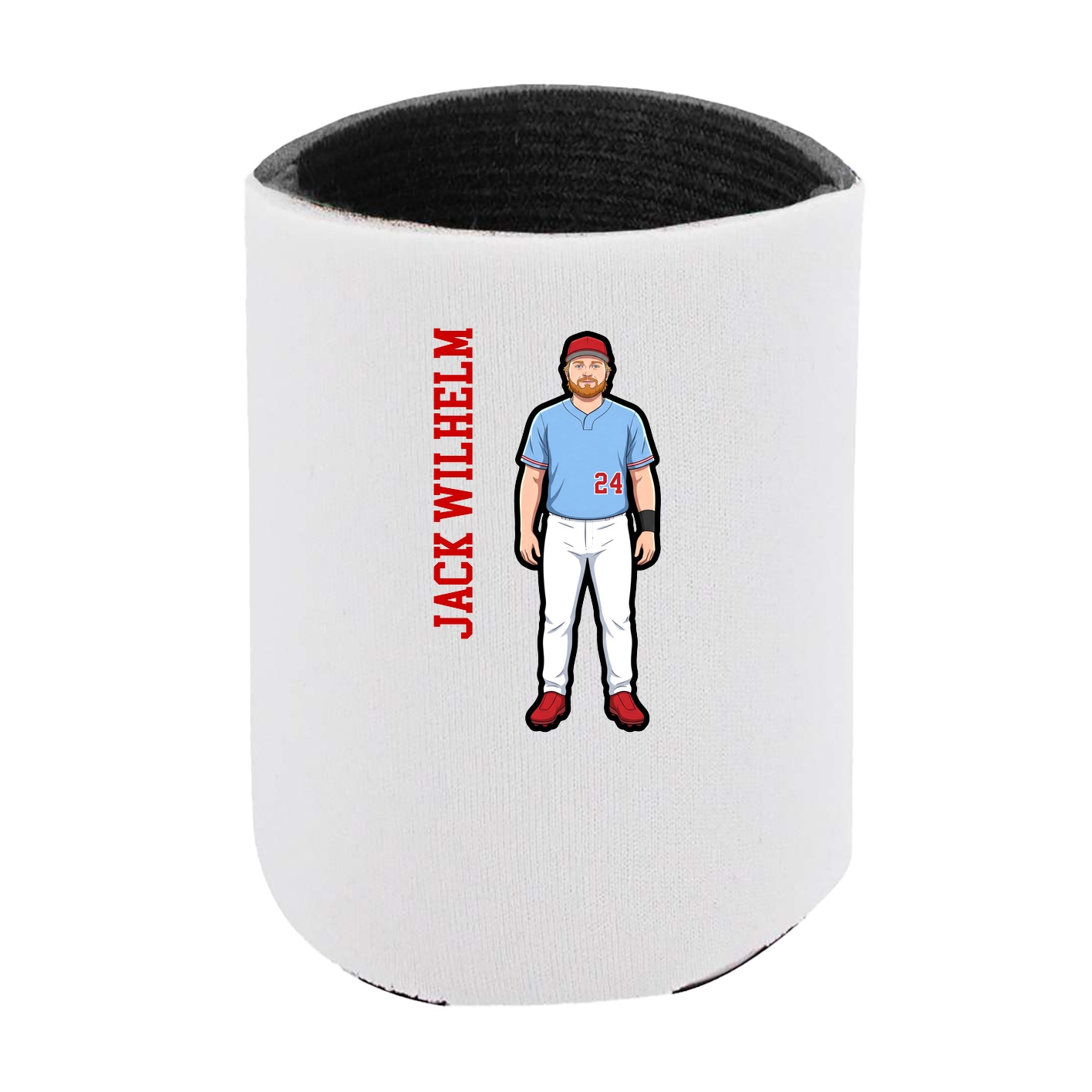 Can Holder — Name Vertical in White