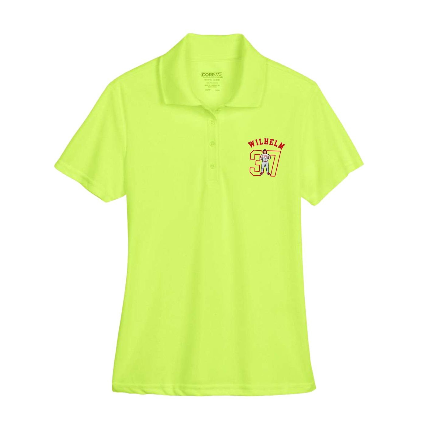 Womens Performance Polo — Shirsey Arch in Yellow