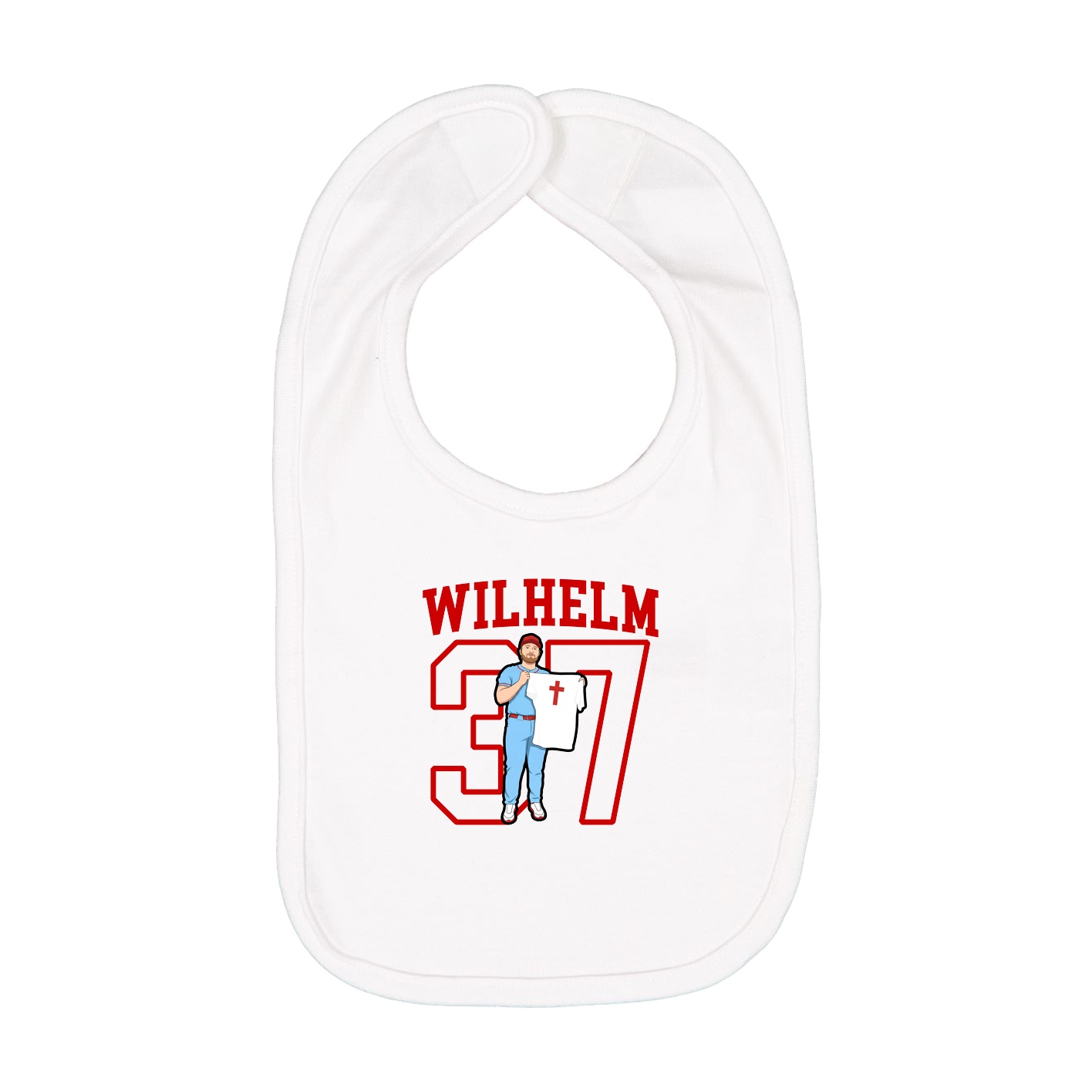 Infant Bib — Shirsey in White