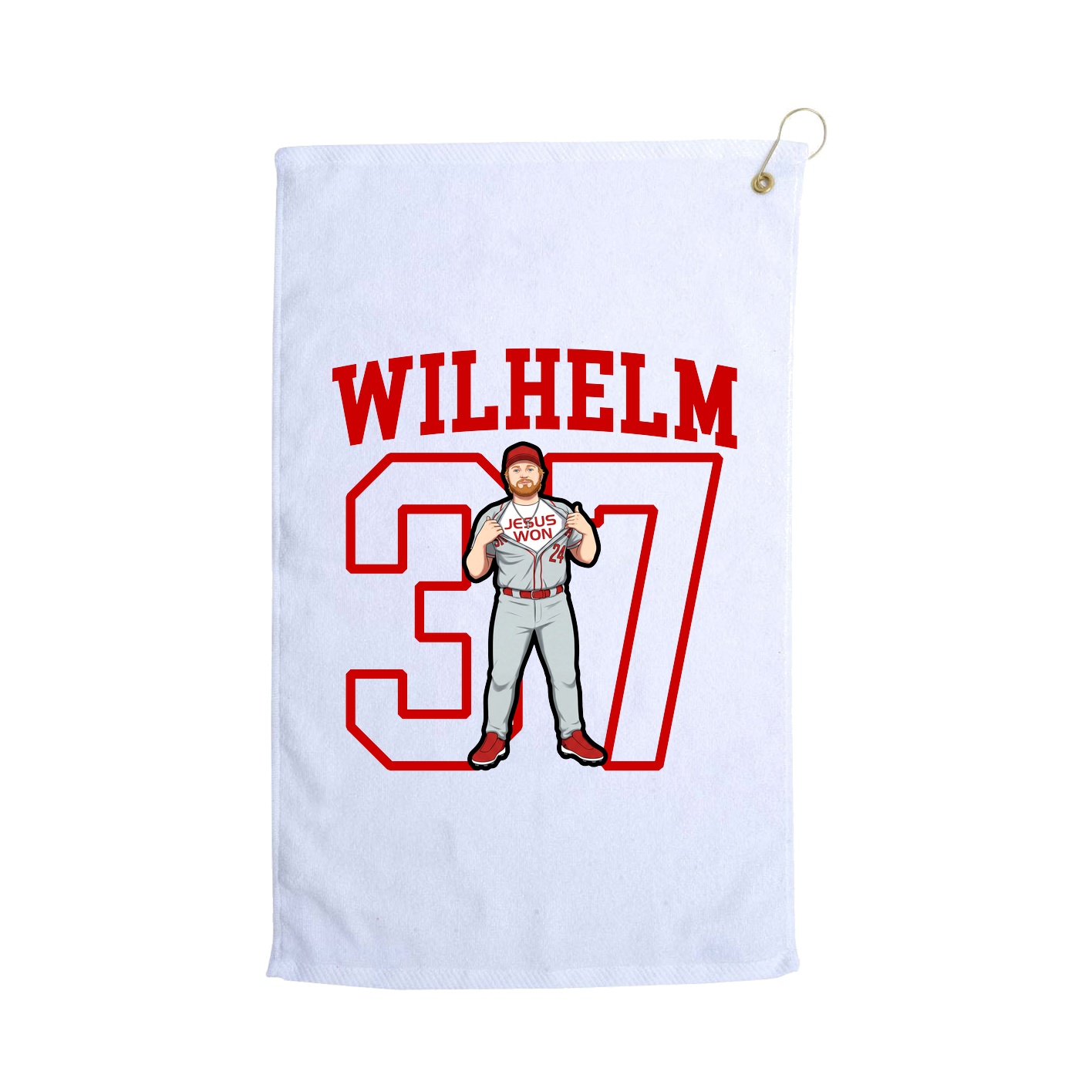 Golf Towel — Shirsey in White