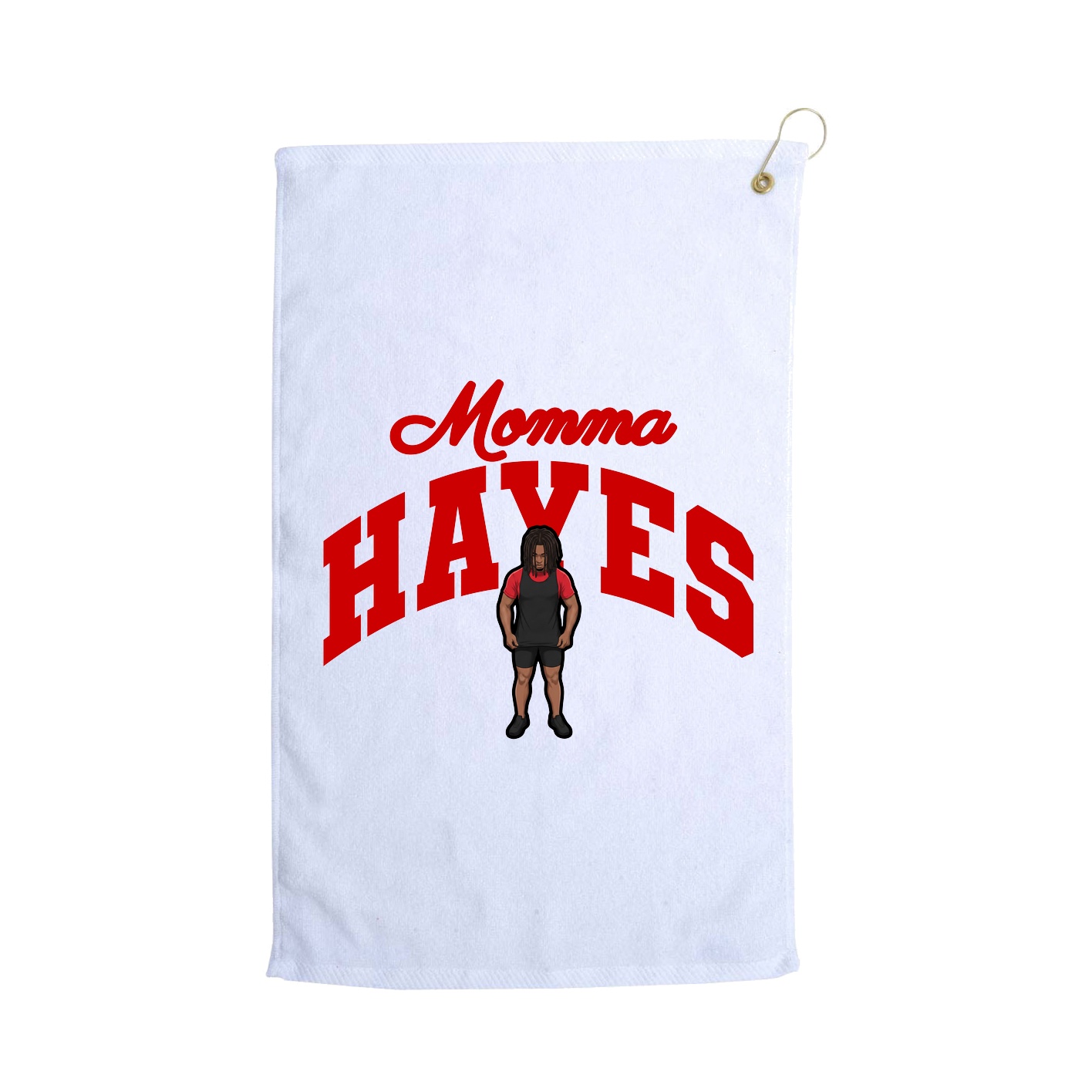Golf Towel — Mothers Day Arch in White