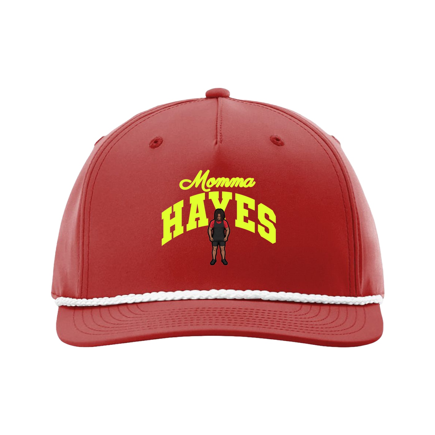Five-Panel Classic Rope Cap — Mothers Day Arch in Red
