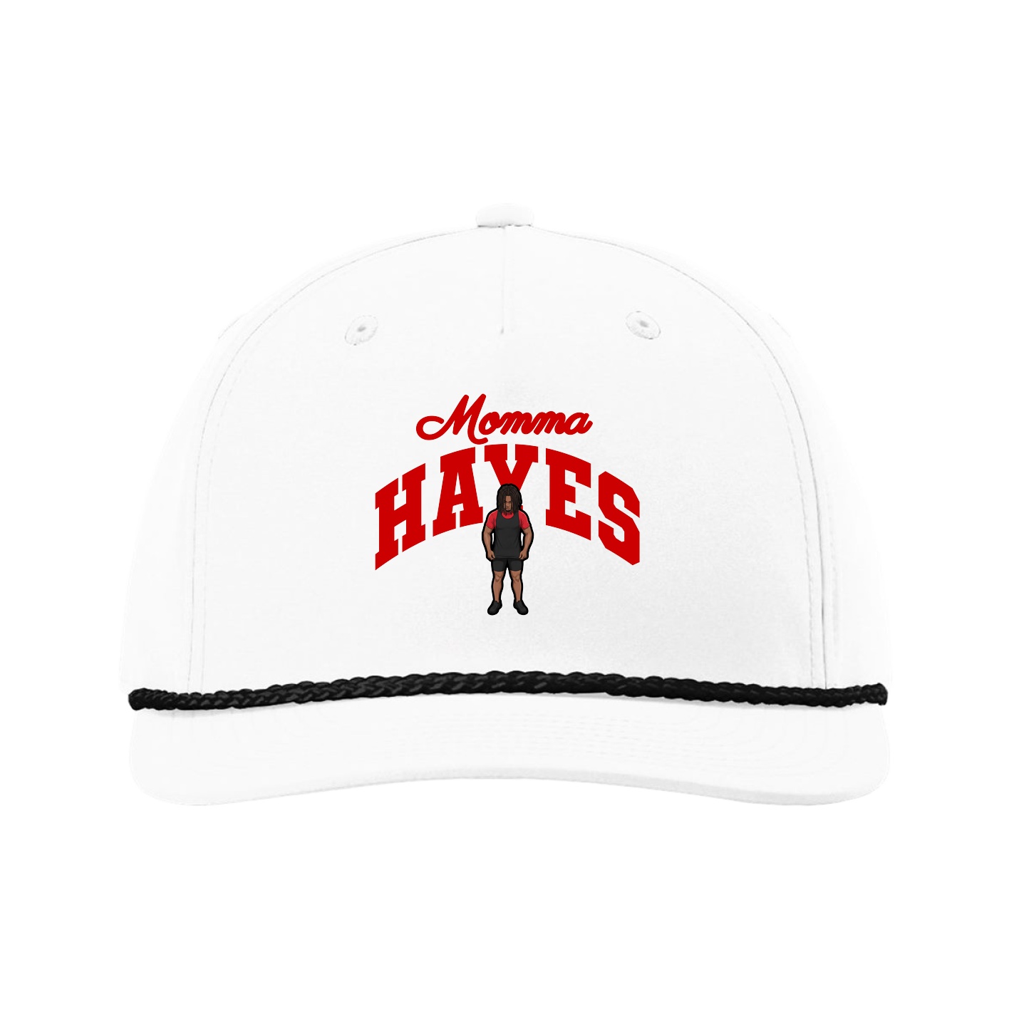 Five-Panel Classic Rope Cap — Mothers Day Arch in White