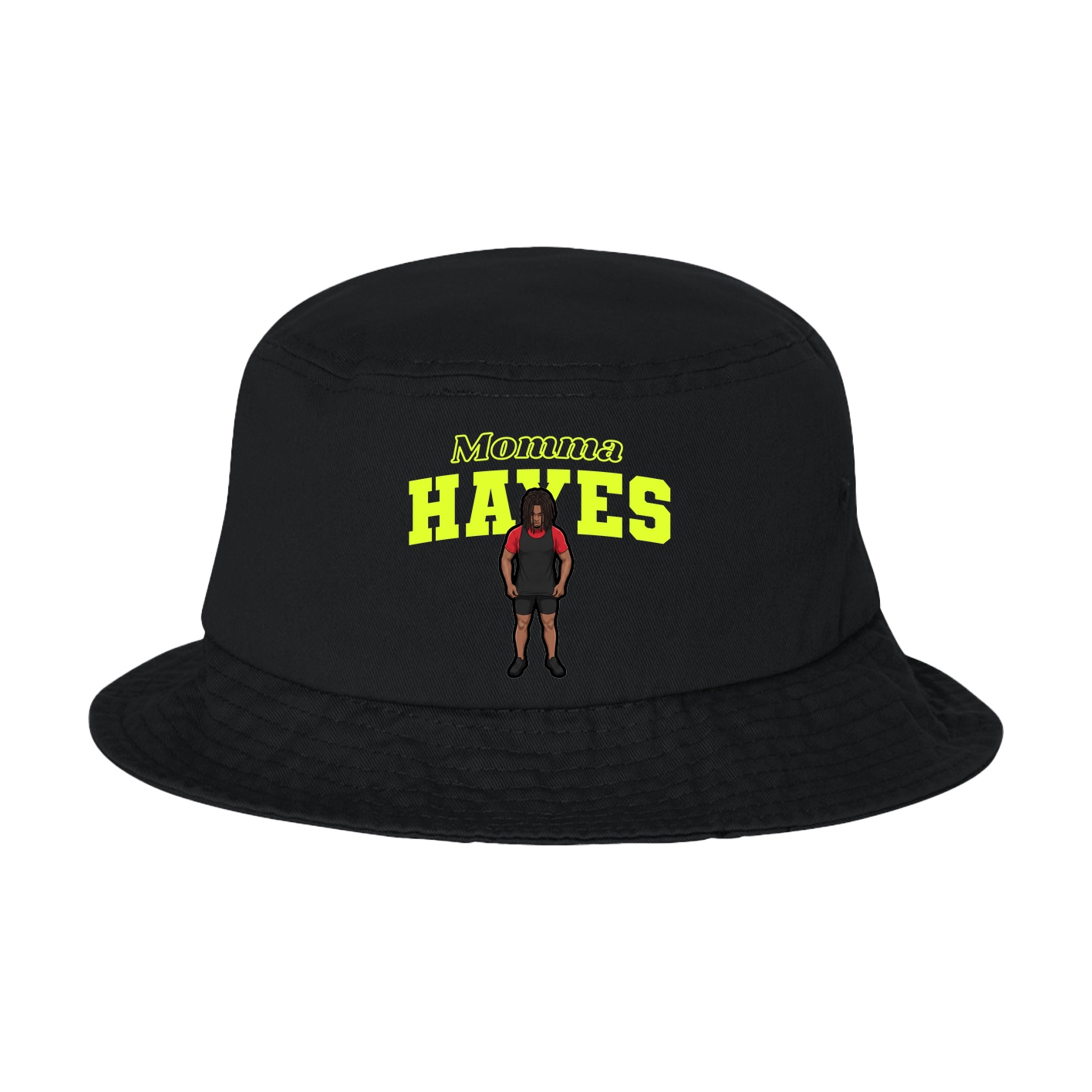 Bucket Cap — Mothers Day Block in Black