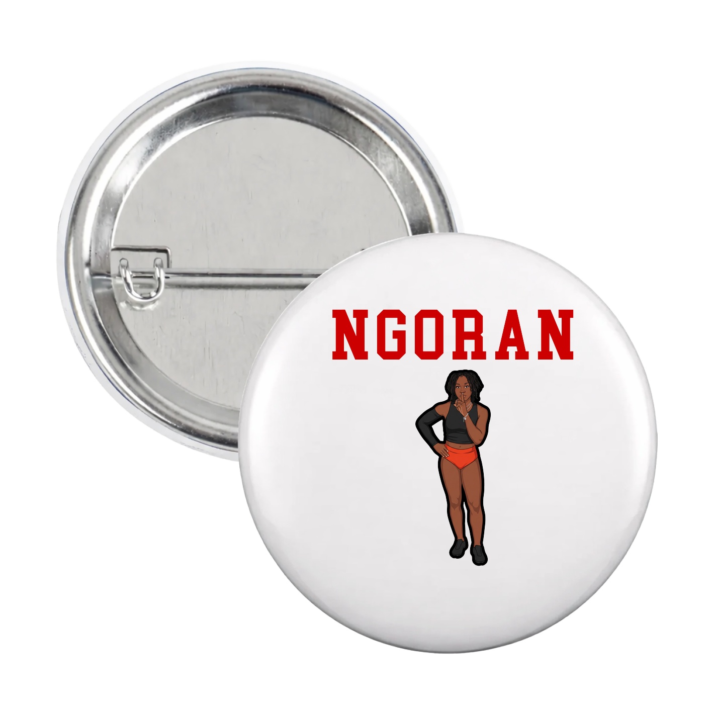 Game Day Button — Shirsey in White