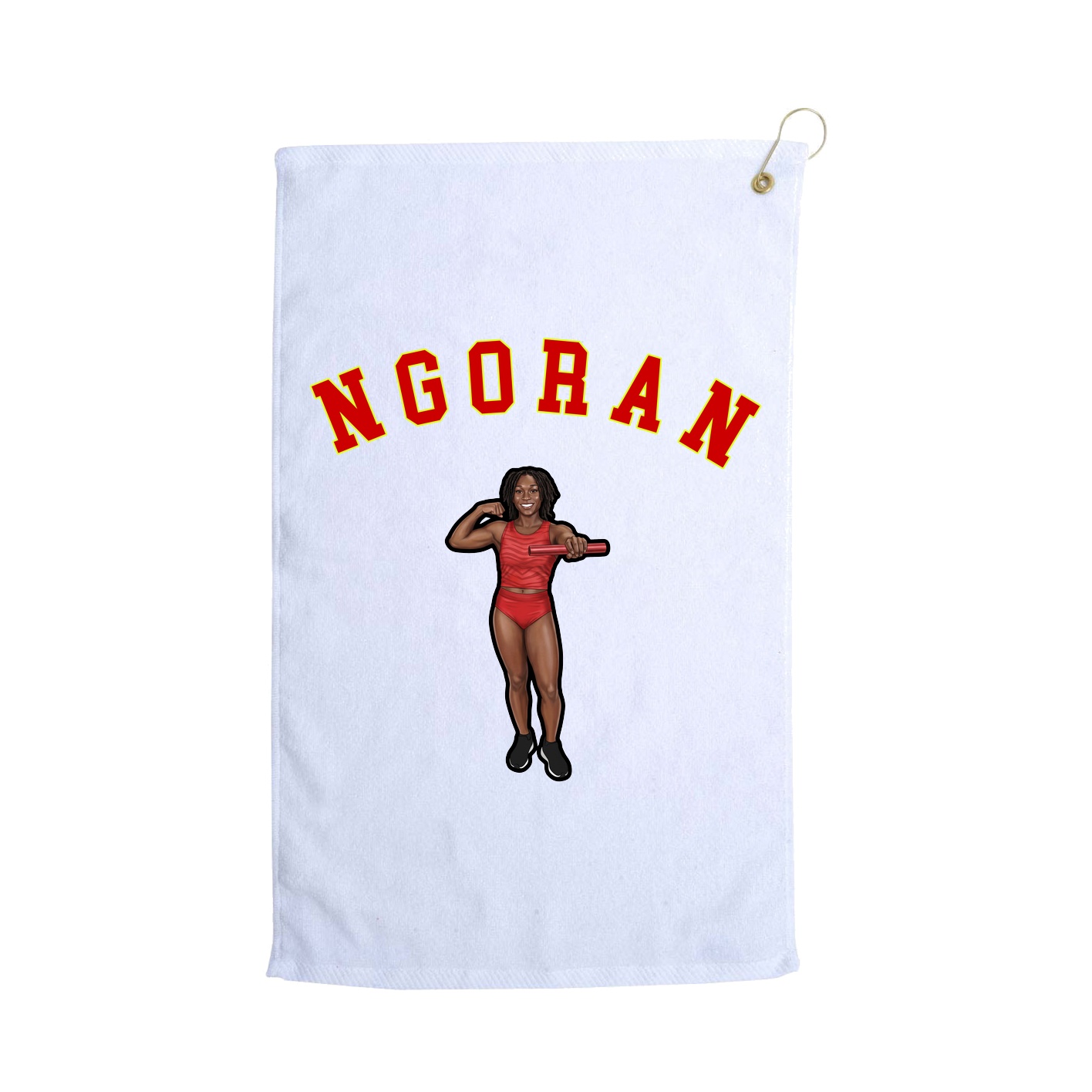 Golf Towel — Shirsey Arch in White