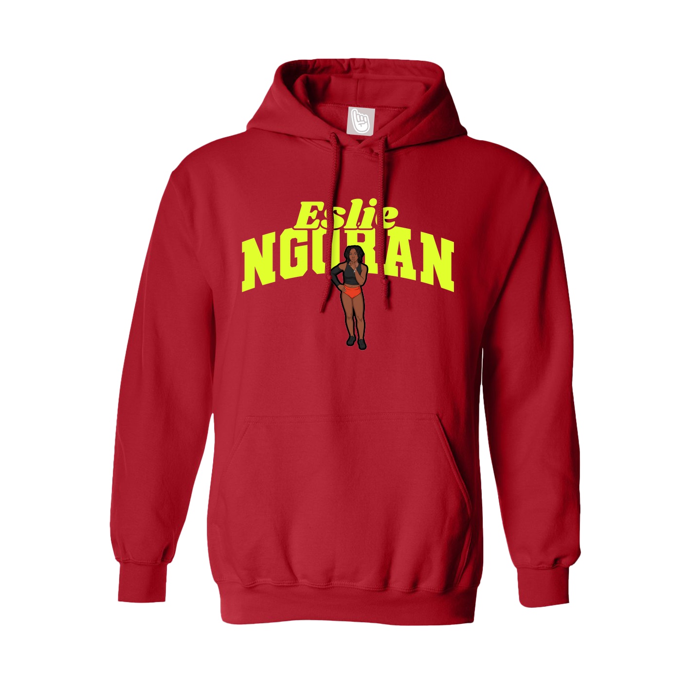 Hoodie — Signature Arch in Red