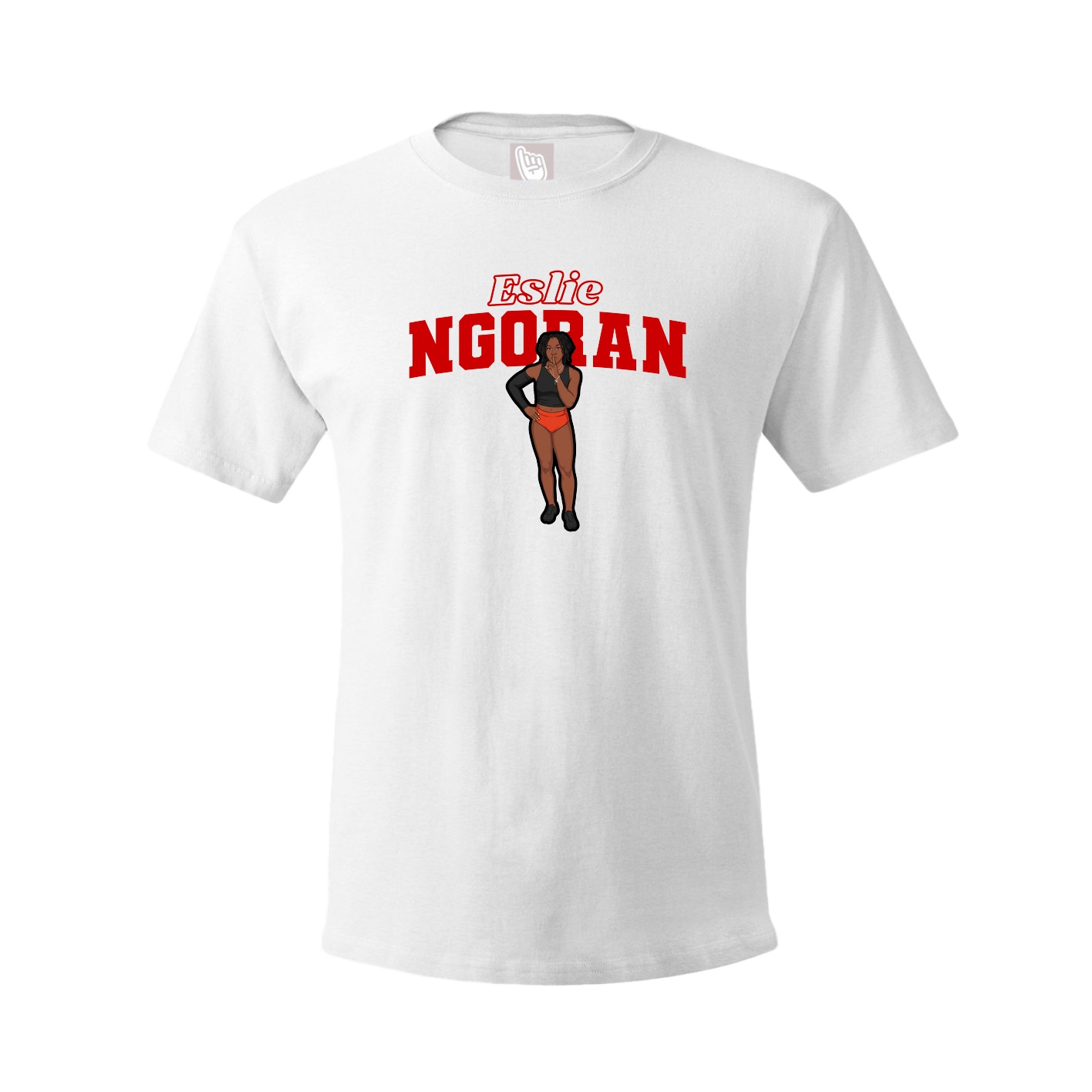 Tee — Name Arch in White