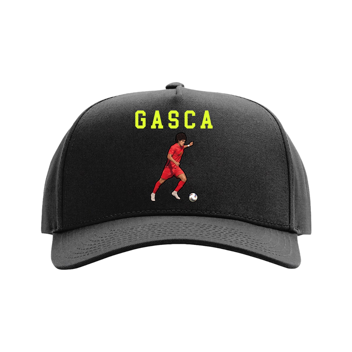 Full Fabric Five-Panel Champ Cap — Shirsey in Black