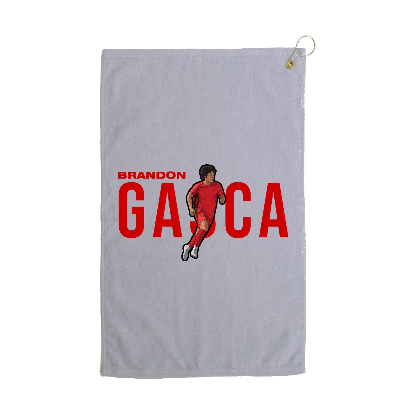 Golf Towel — Player Name in Grey