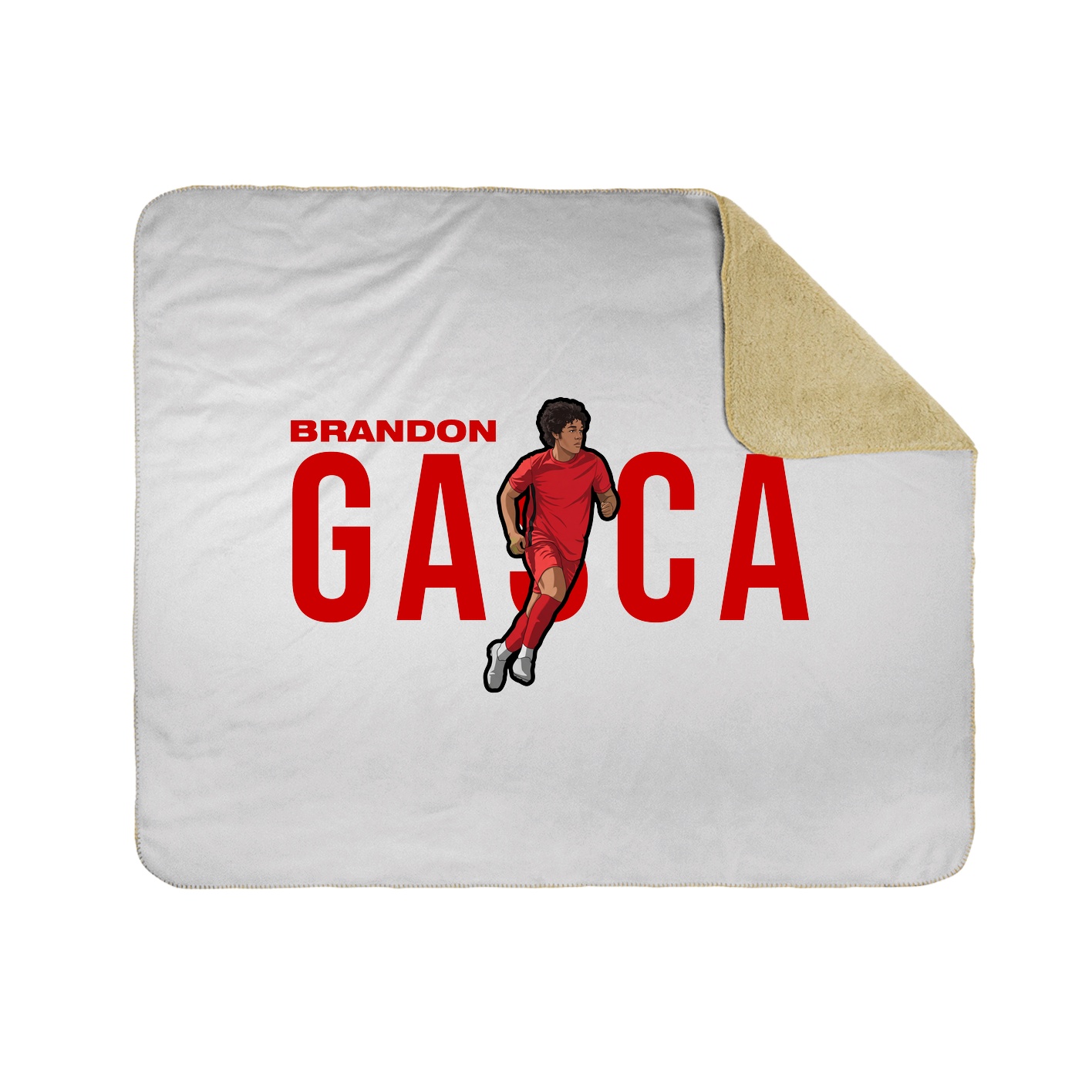 Throw Blanket — Player Name in White