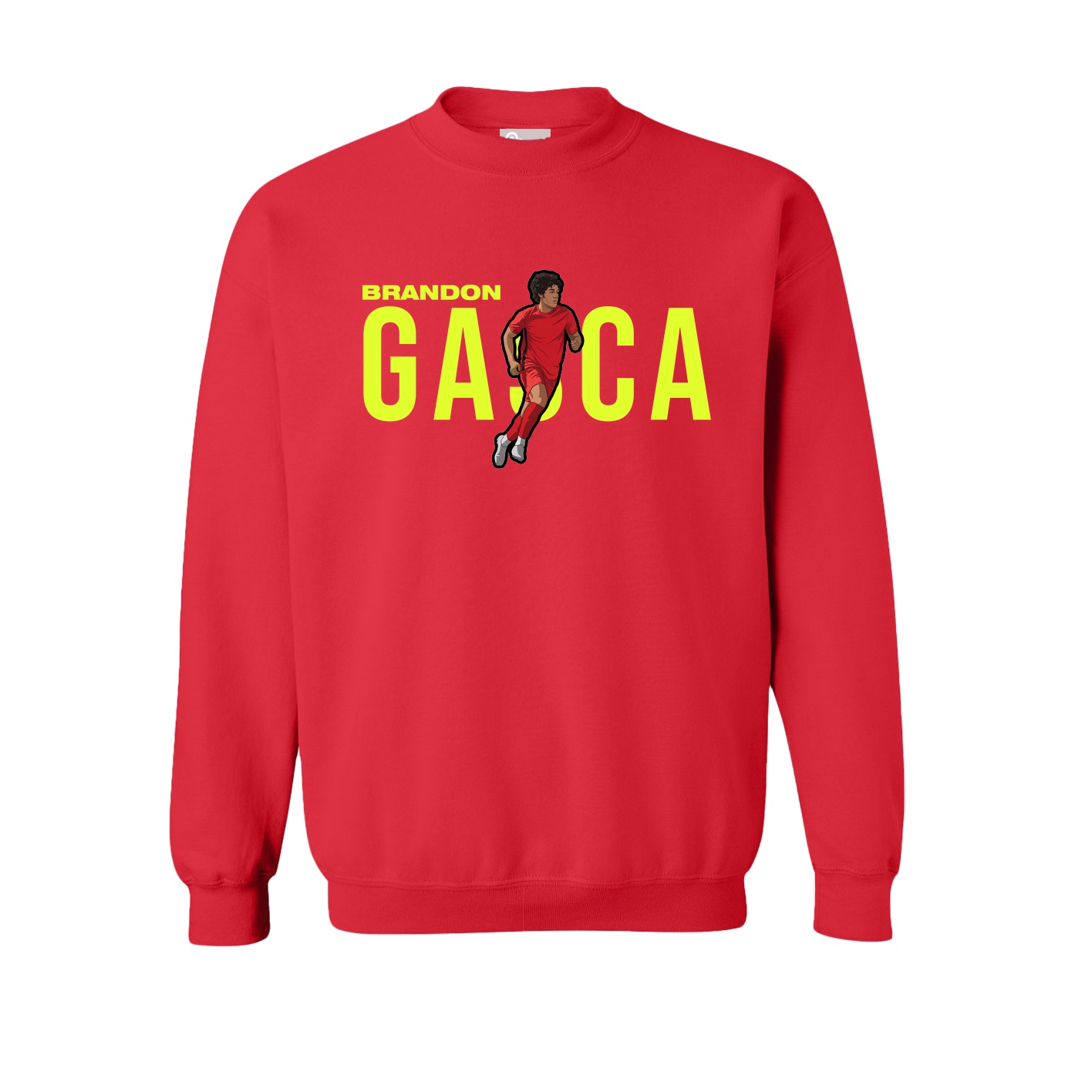 Fleece Crew — Player Name in Red