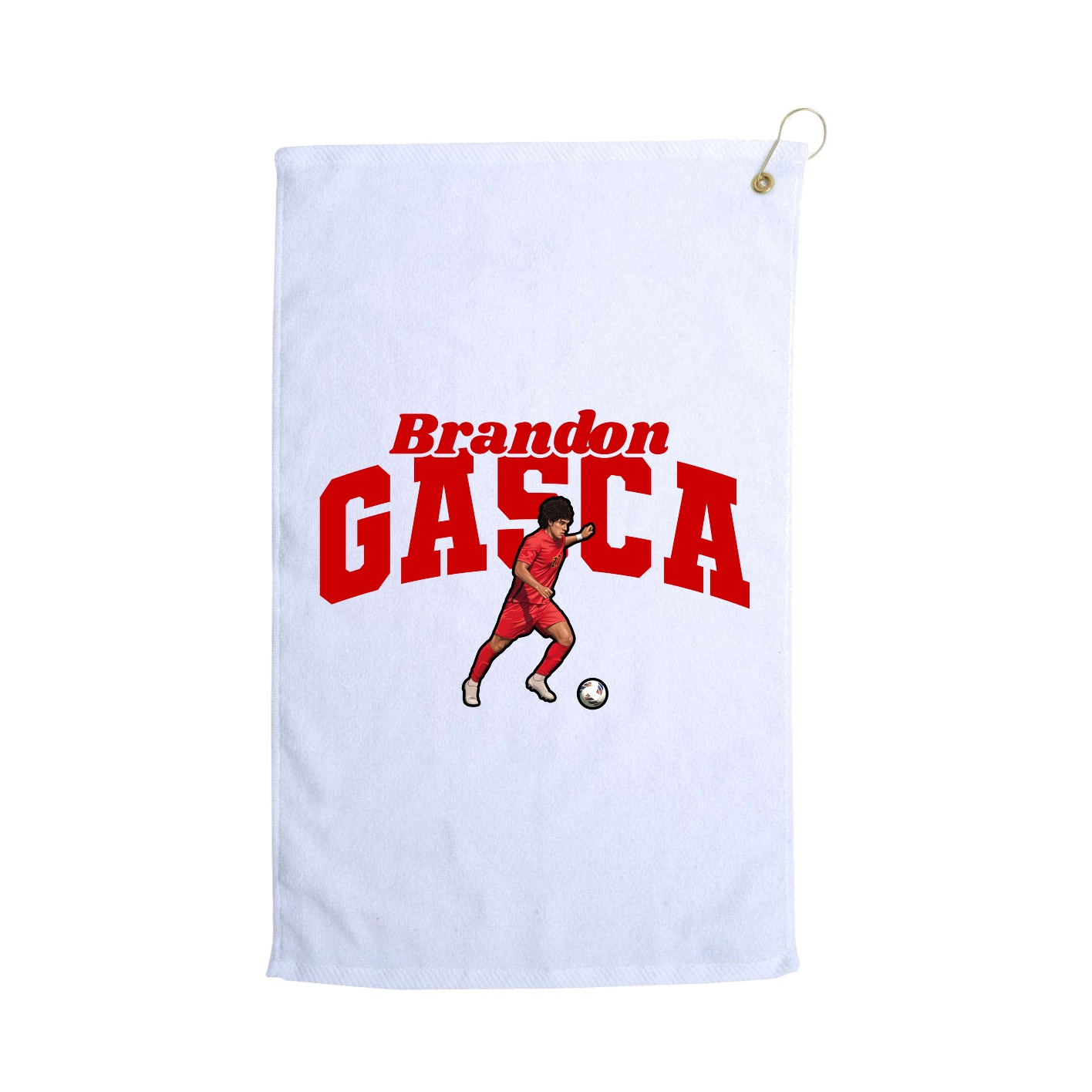 Golf Towel — Signature Arch in White