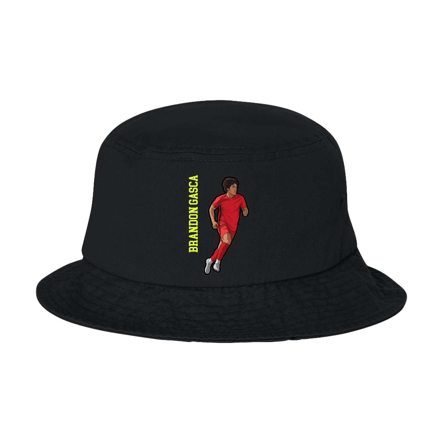 Bucket Cap — Name Vertical in Black