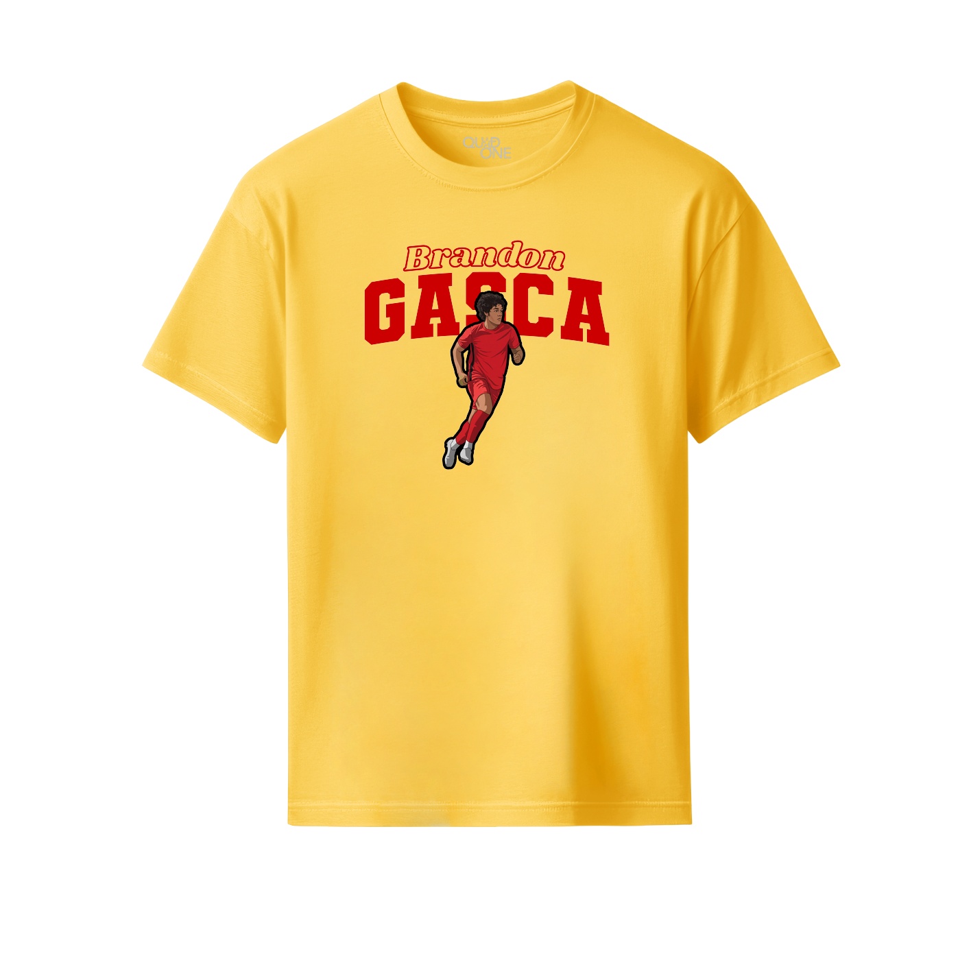 Youth Tee — Name Arch in Yellow