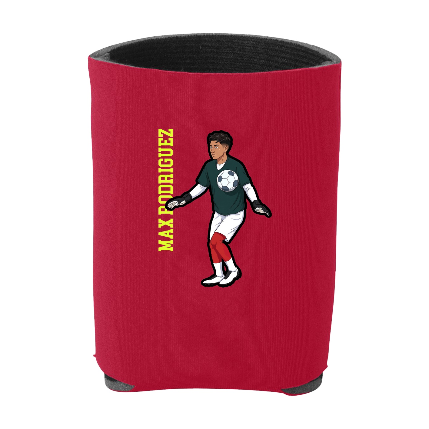 Can Holder — Name Vertical in Red