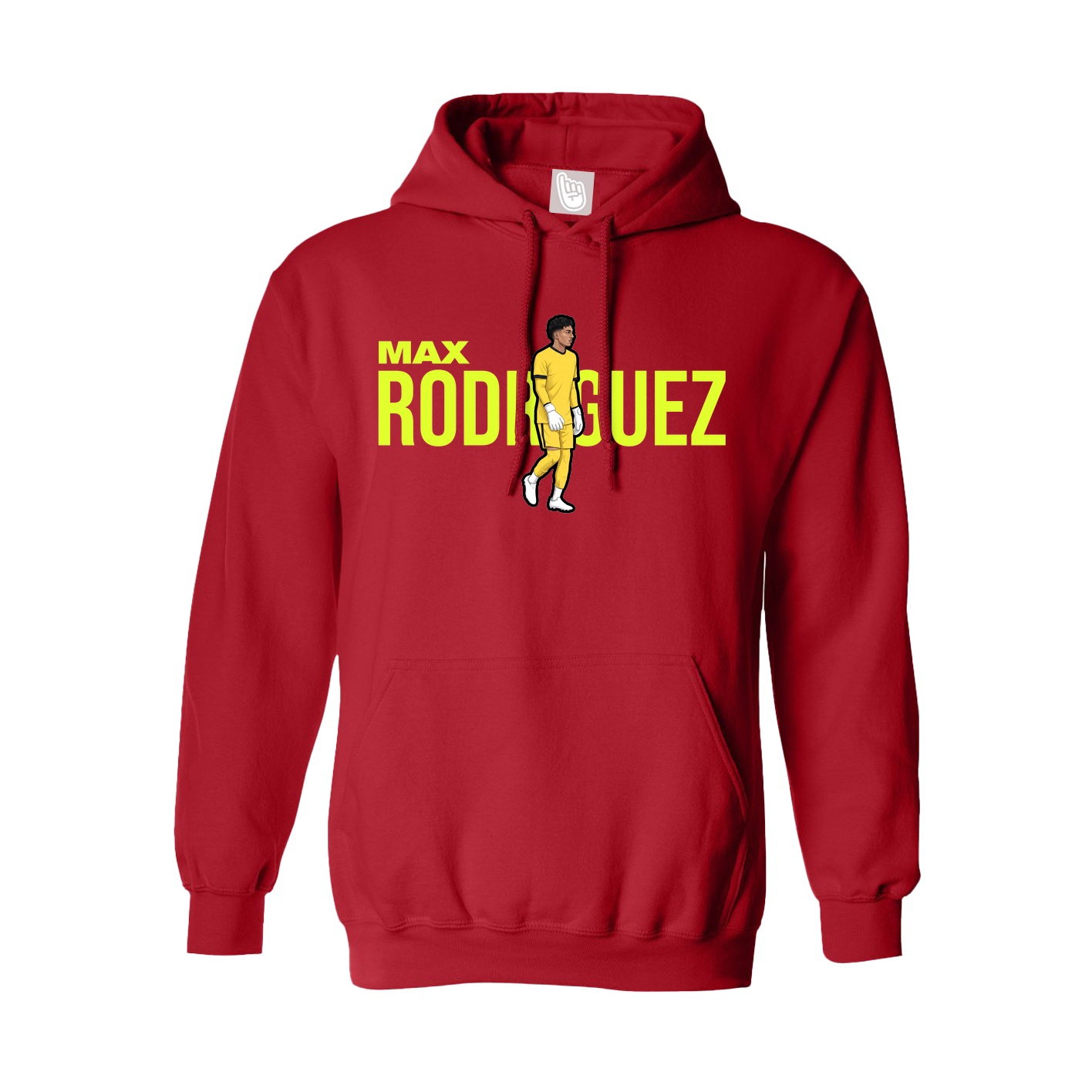Hoodie — Player Name in Red
