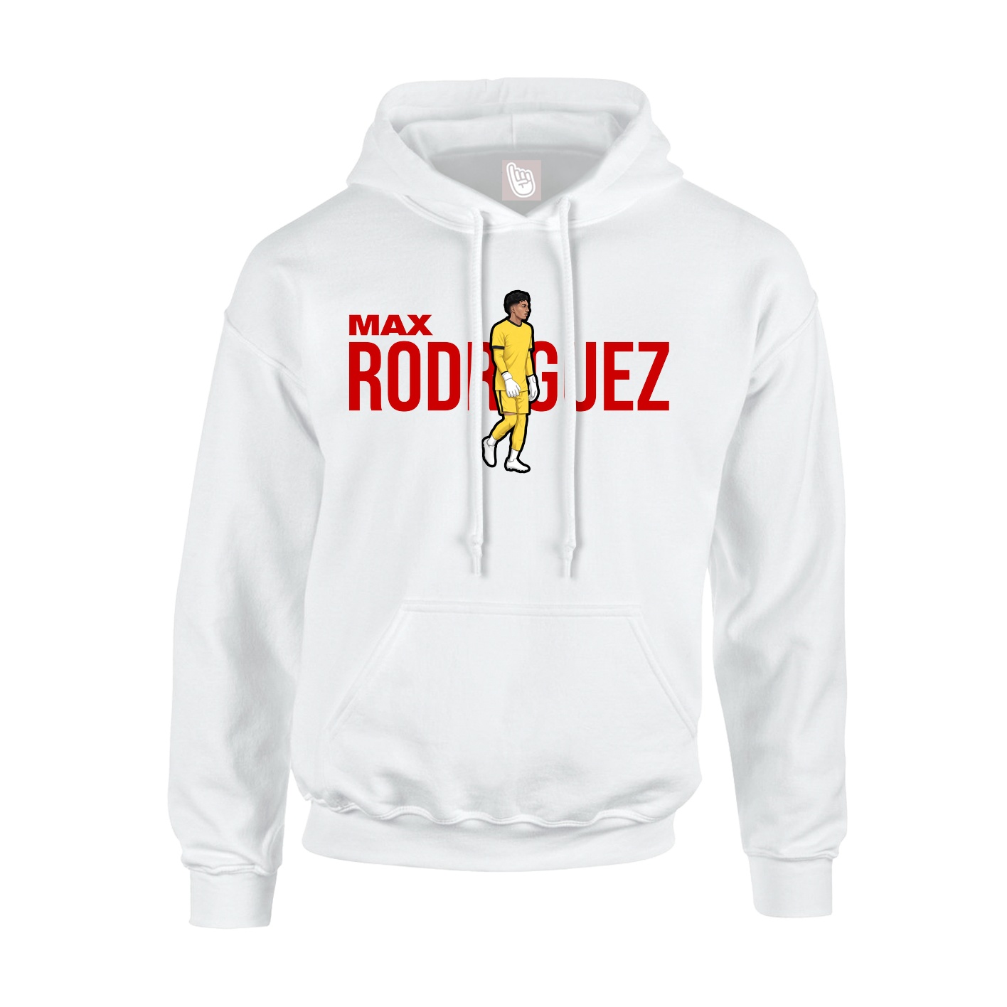 Youth Hoodie — Player Name in White