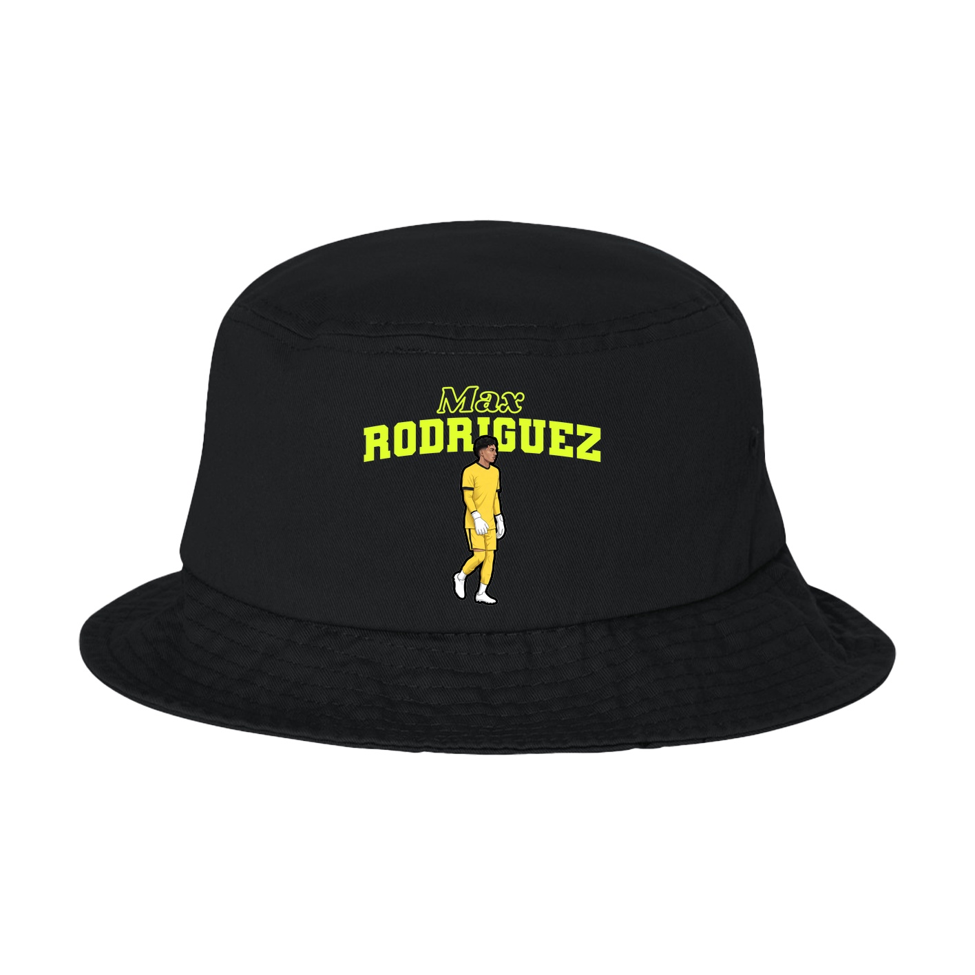 Bucket Cap — Name Arch in Black