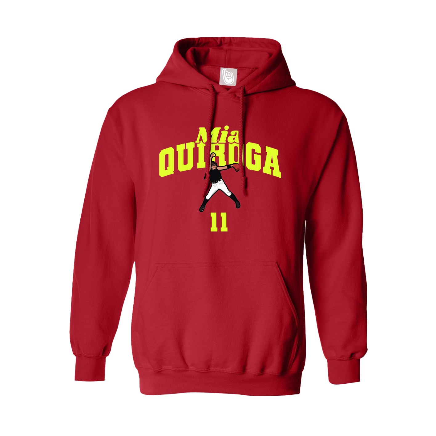Hoodie — Signature Arch in Red