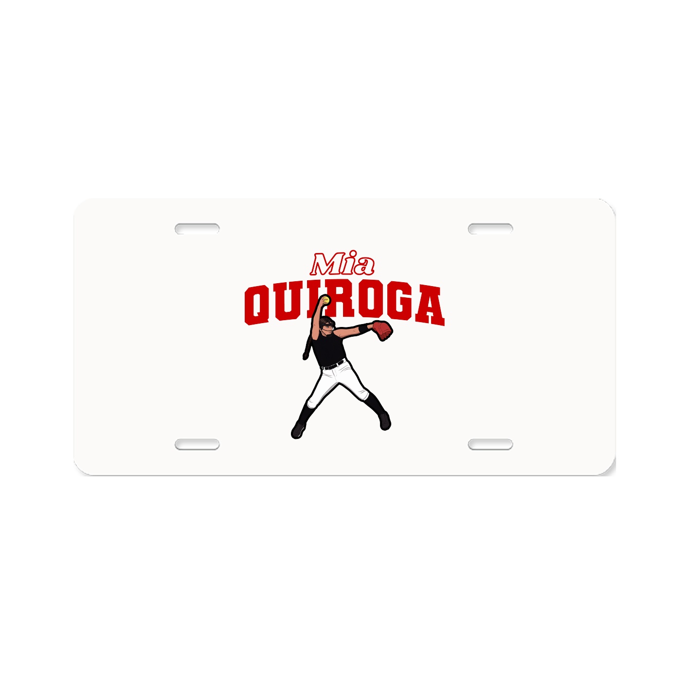 License Plate — Name Arch in Classic