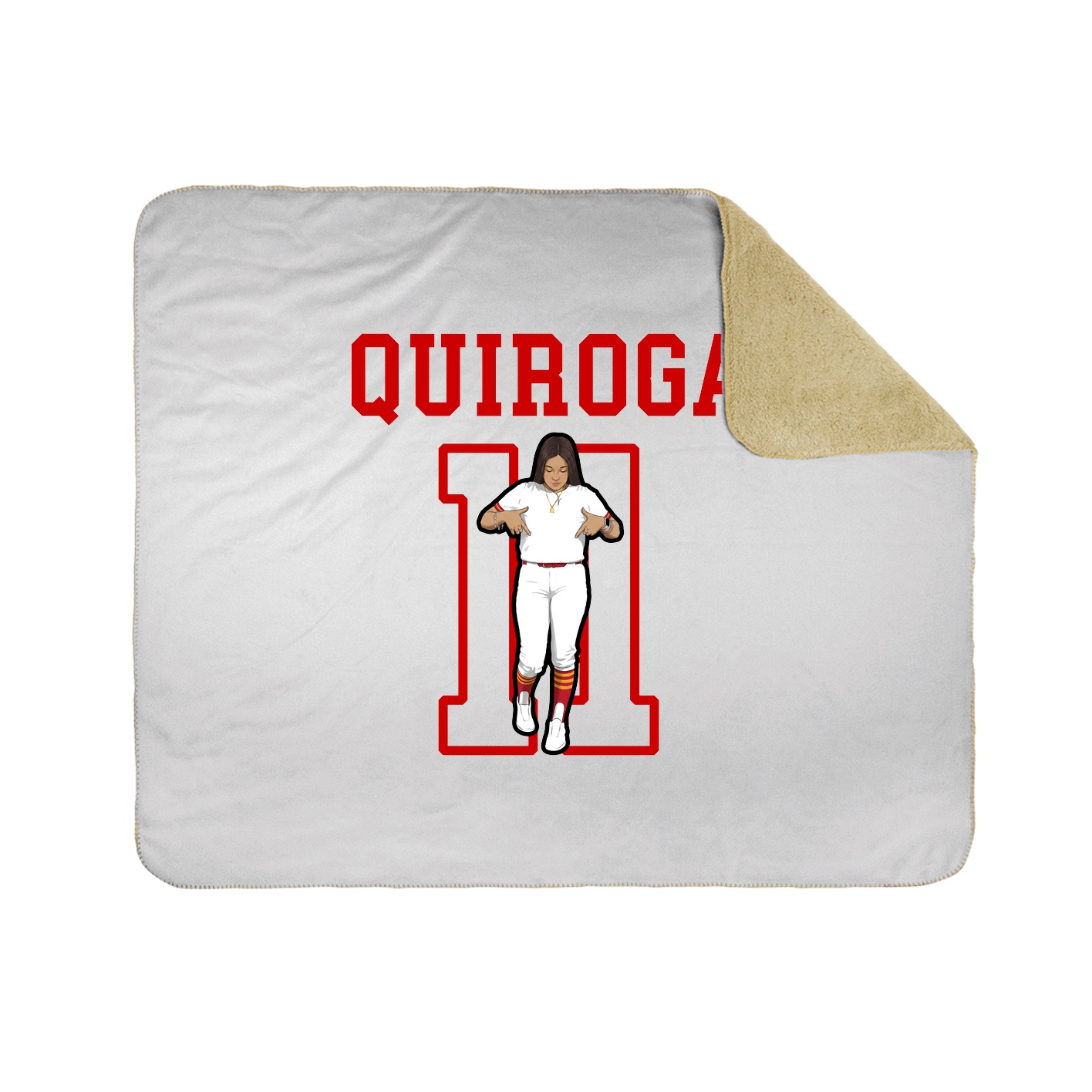 Throw Blanket — Shirsey in White
