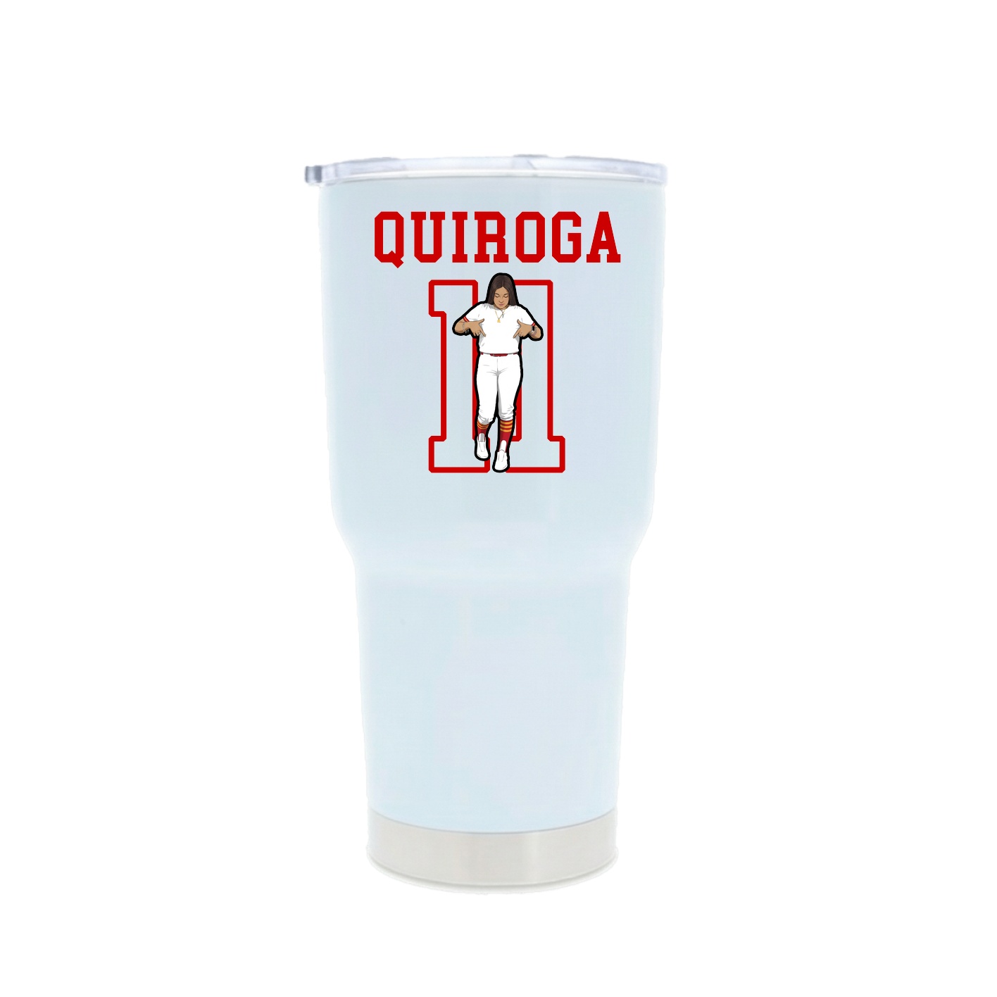30oz Stainless Steel Tumbler — Shirsey in White