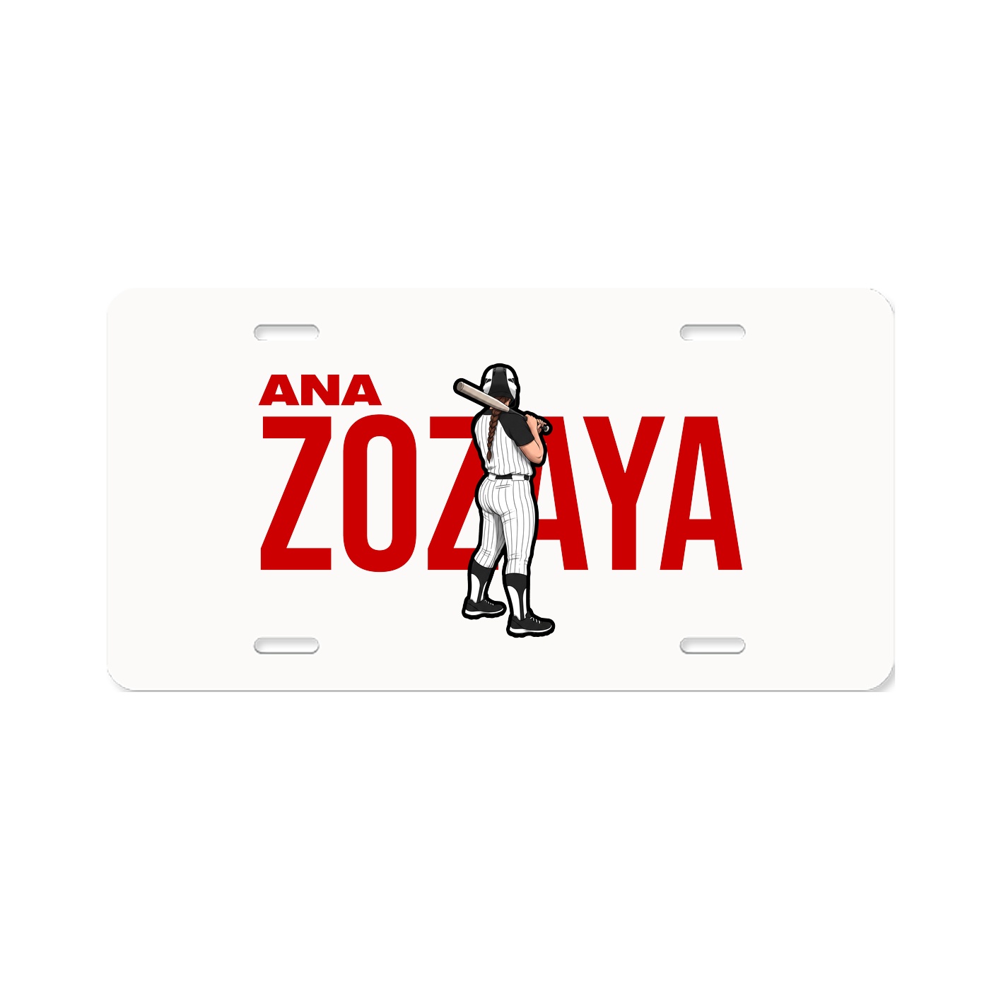 License Plate — Player Name in Classic