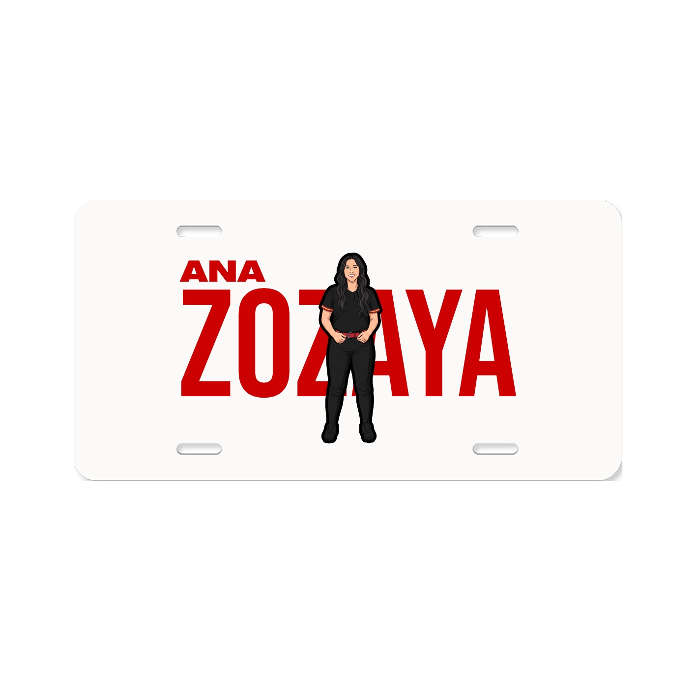 License Plate — Player Name in Classic