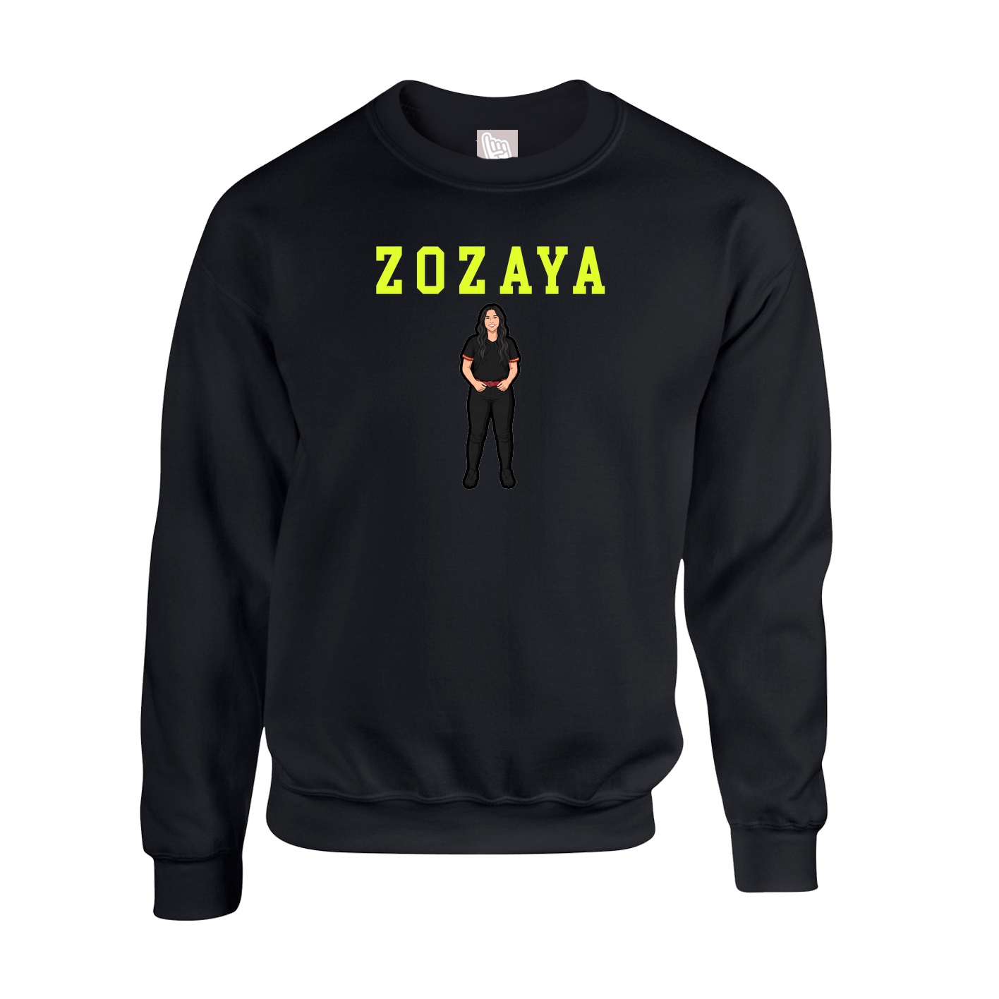 Fleece Crew — Shirsey in Black