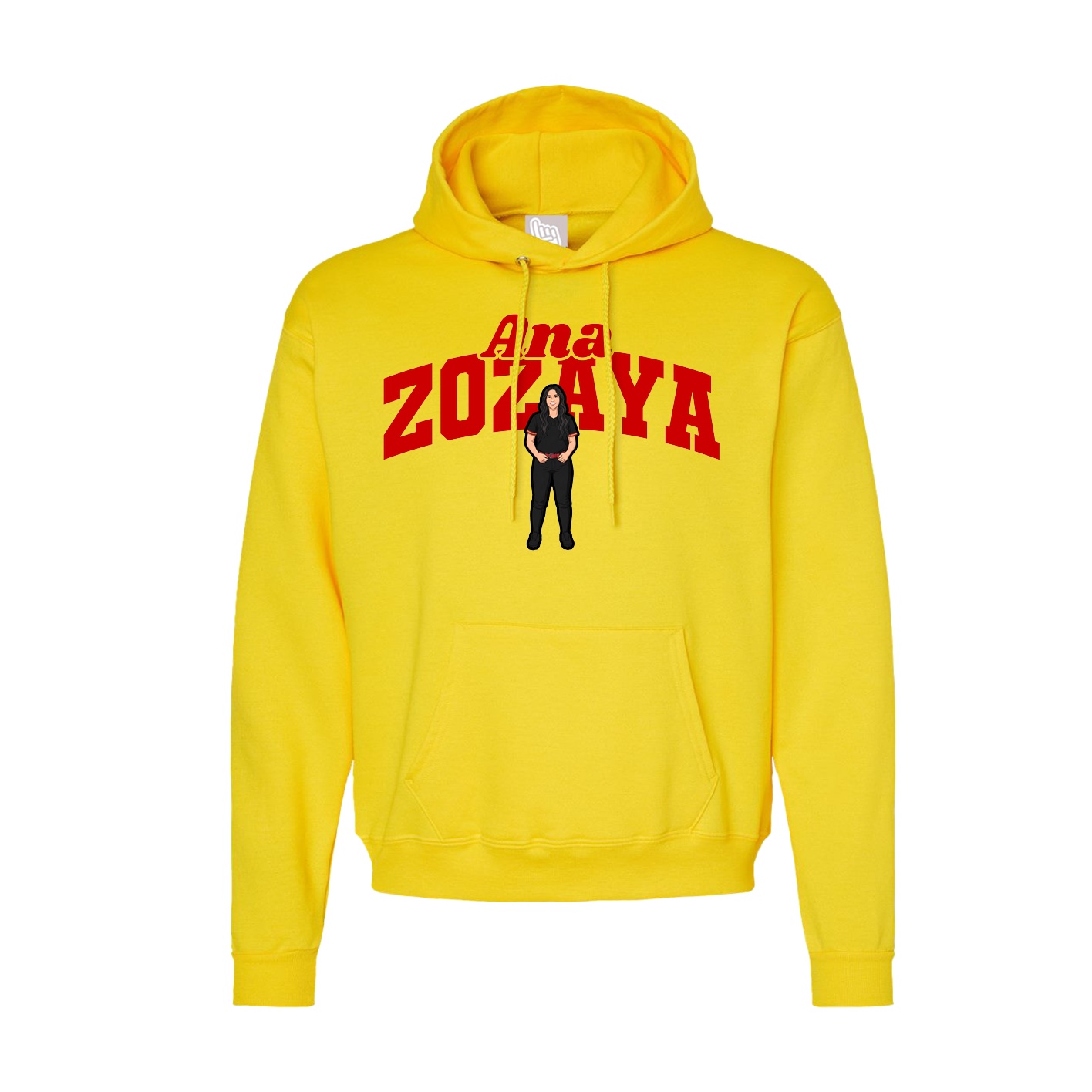 Hoodie — Signature Arch in Yellow