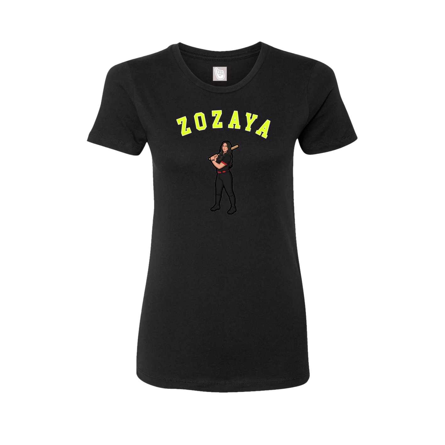 Fitted Women's Tee — Shirsey Arch in Black
