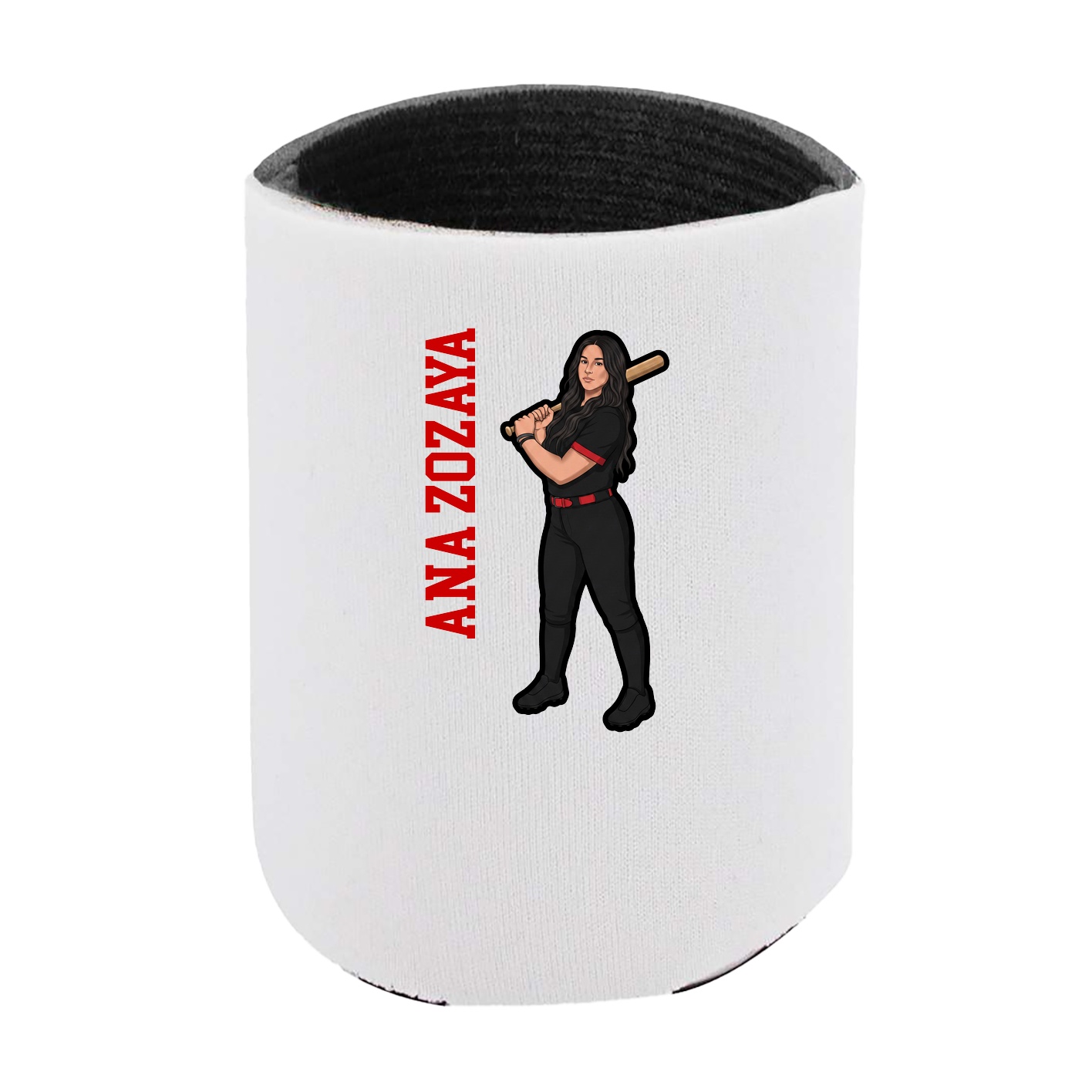 Can Holder — Name Vertical in White