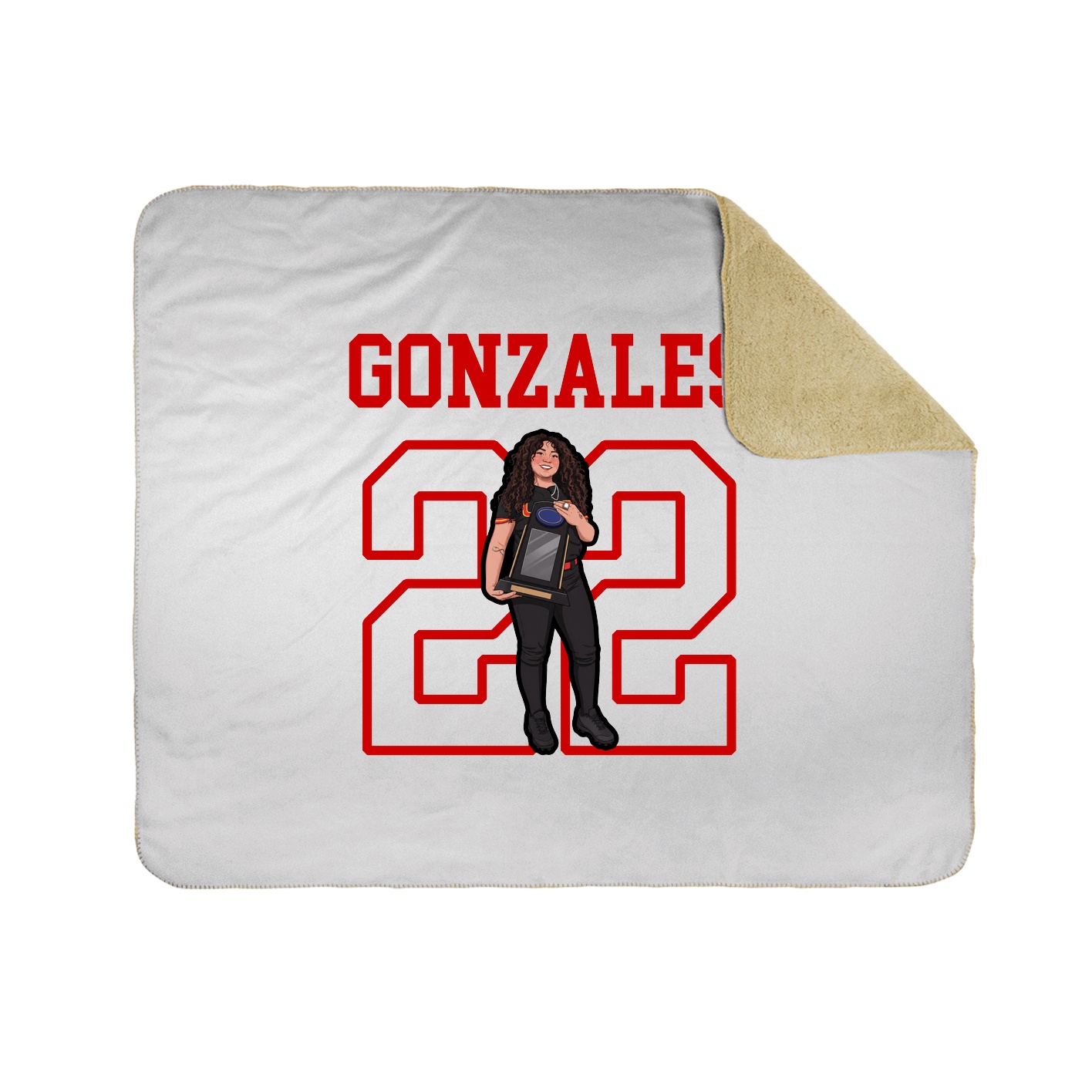Throw Blanket — Shirsey in White