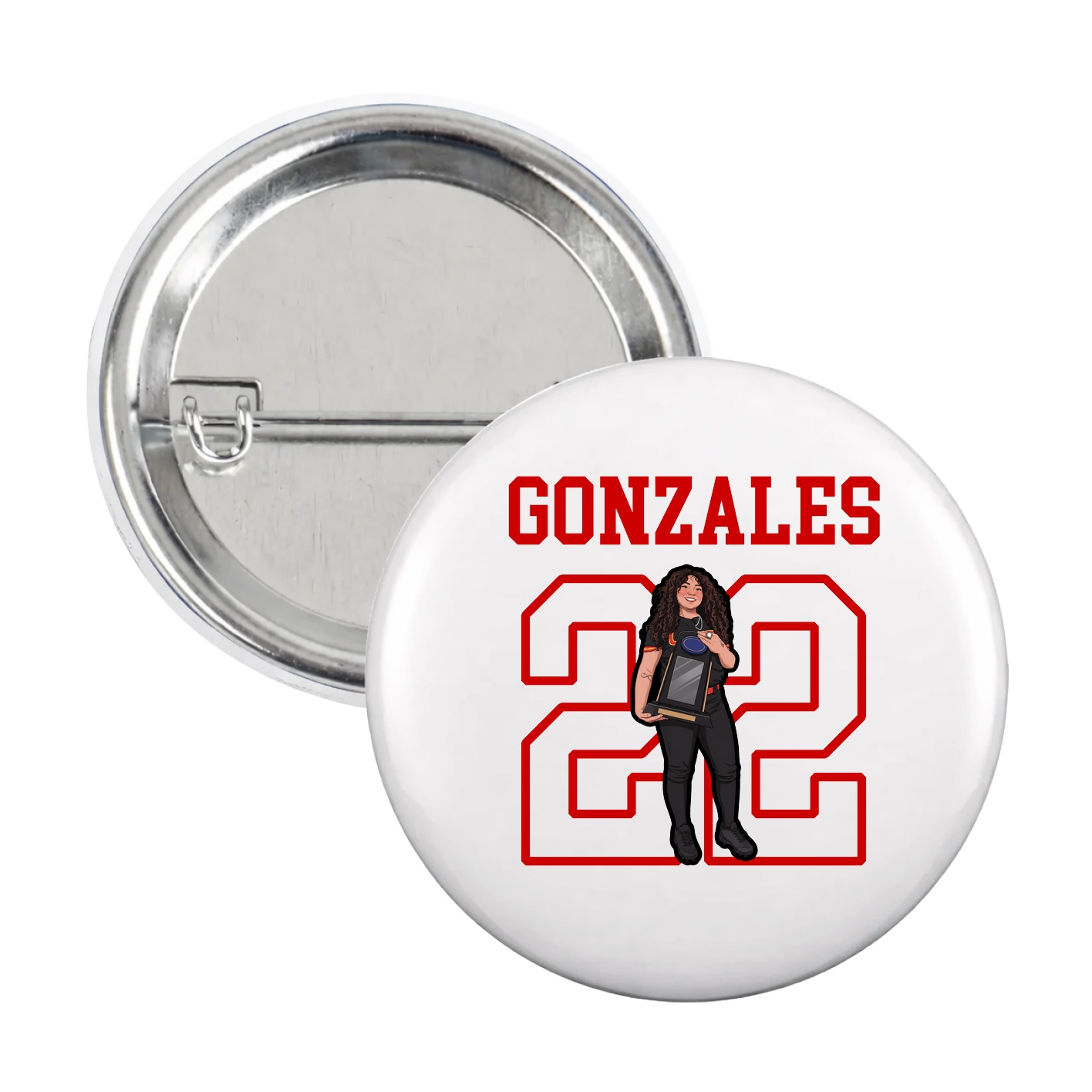 Game Day Button — Shirsey in White