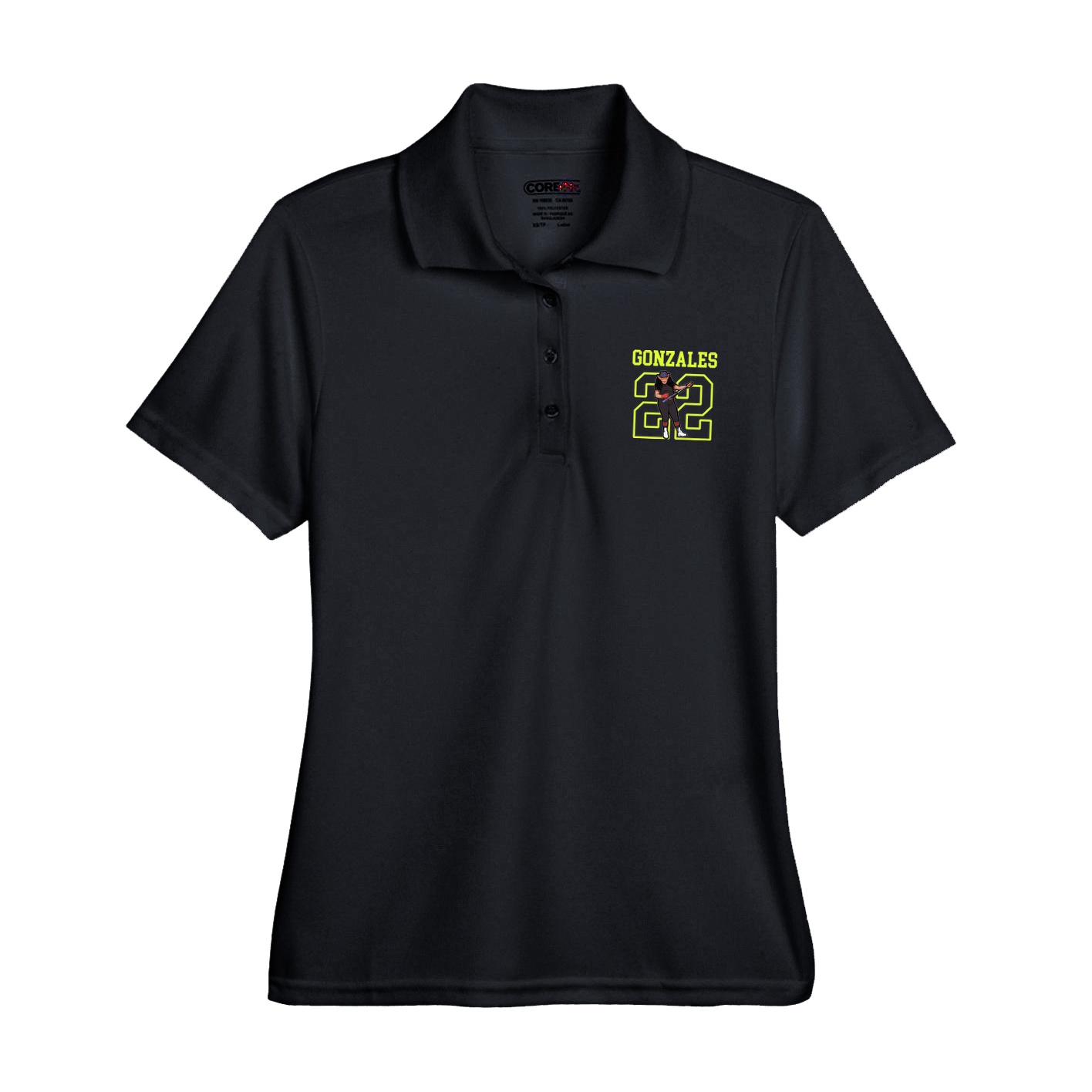 Womens Performance Polo — Shirsey in Black